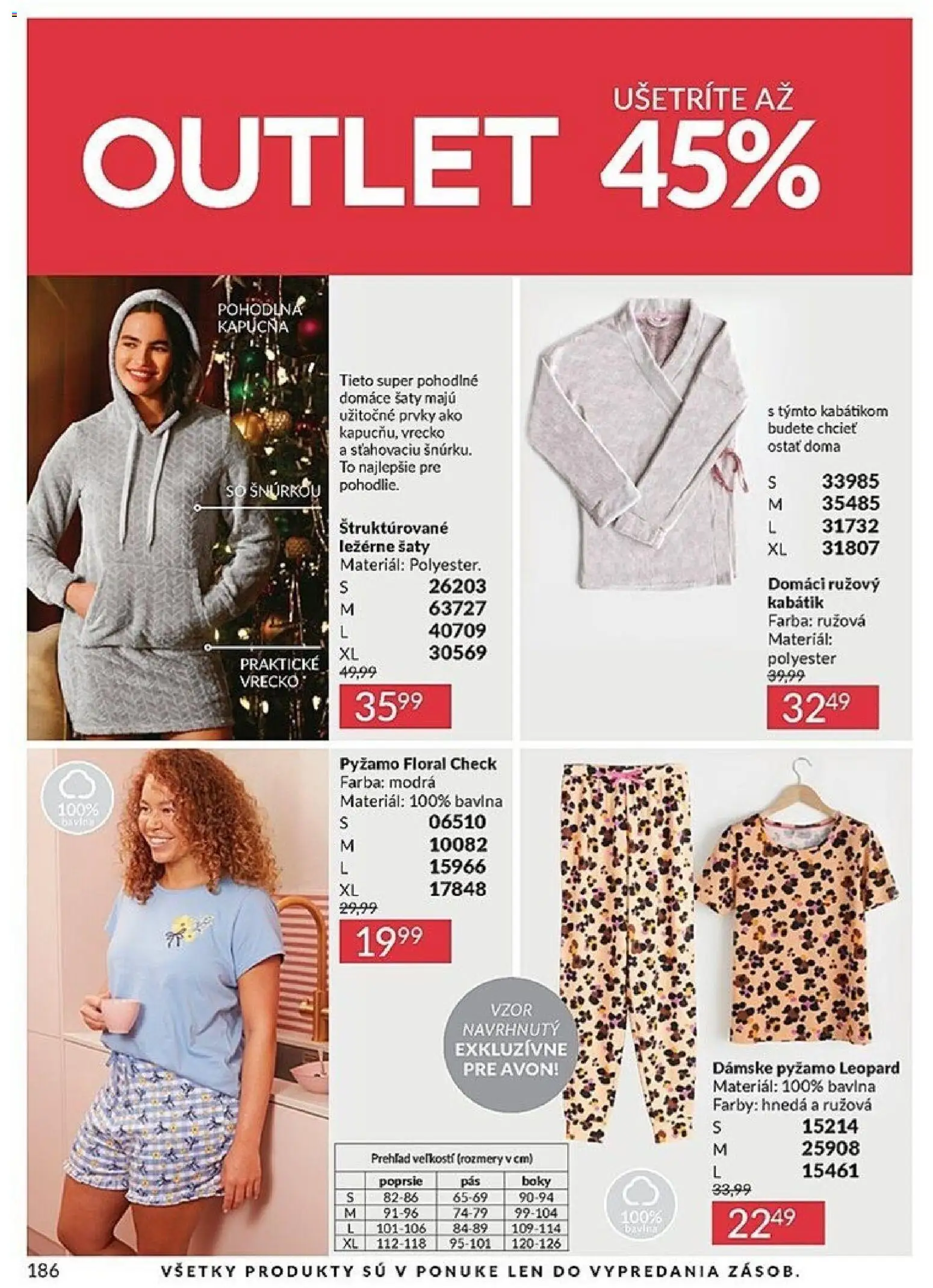 Nové Avon akcie – leták je platný od 01.12.2025 | Strana: 186 | Produkty: Šaty, Pyžamo