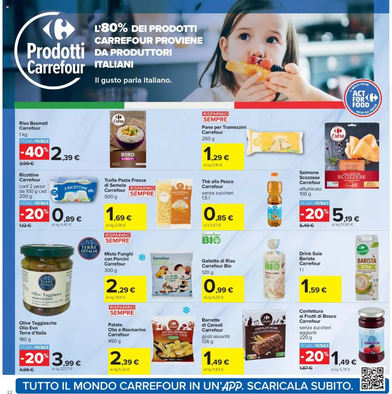 Volantino Carrefour del 05.09.2025 | Pagina: 22 | Prodotti: Olio, Funghi, The, Olio extra vergine
