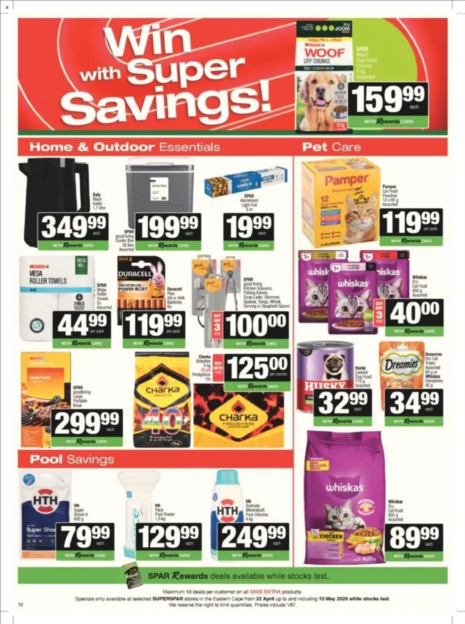 New Superspar catalogue – valid from 22.04.2026 | Page: 10 | Products: Chicken, Cat food, Dog food