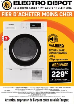 Electro Depot folder / publicité - Voorbeeld van een folder van Electro Depot, geldig van 29.09.2025