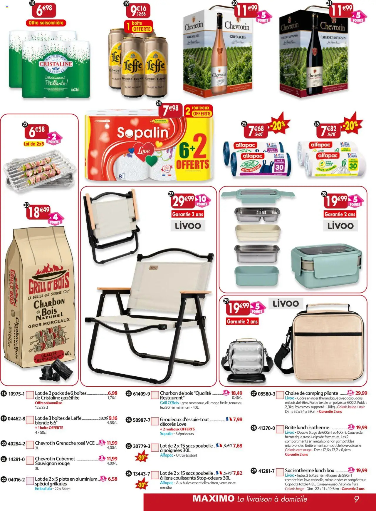  | Page: 9 | Produits: Charbon De Bois, Poignées, Chaise, Cadre