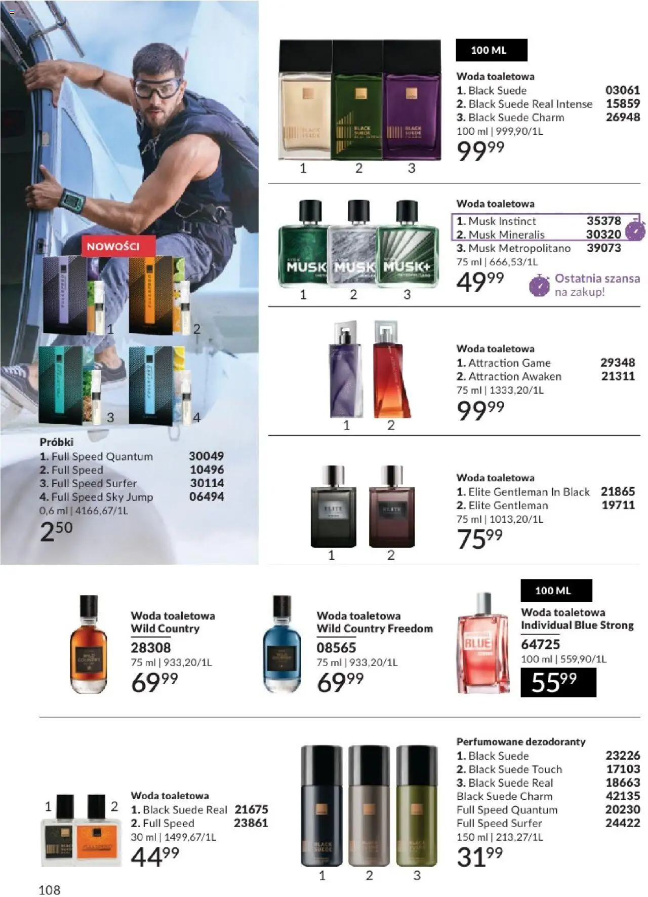 Avon Katalog 07 2025 od 01.07.2025 | Strona: 108 | Produkty: Woda toaletowa, Woda
