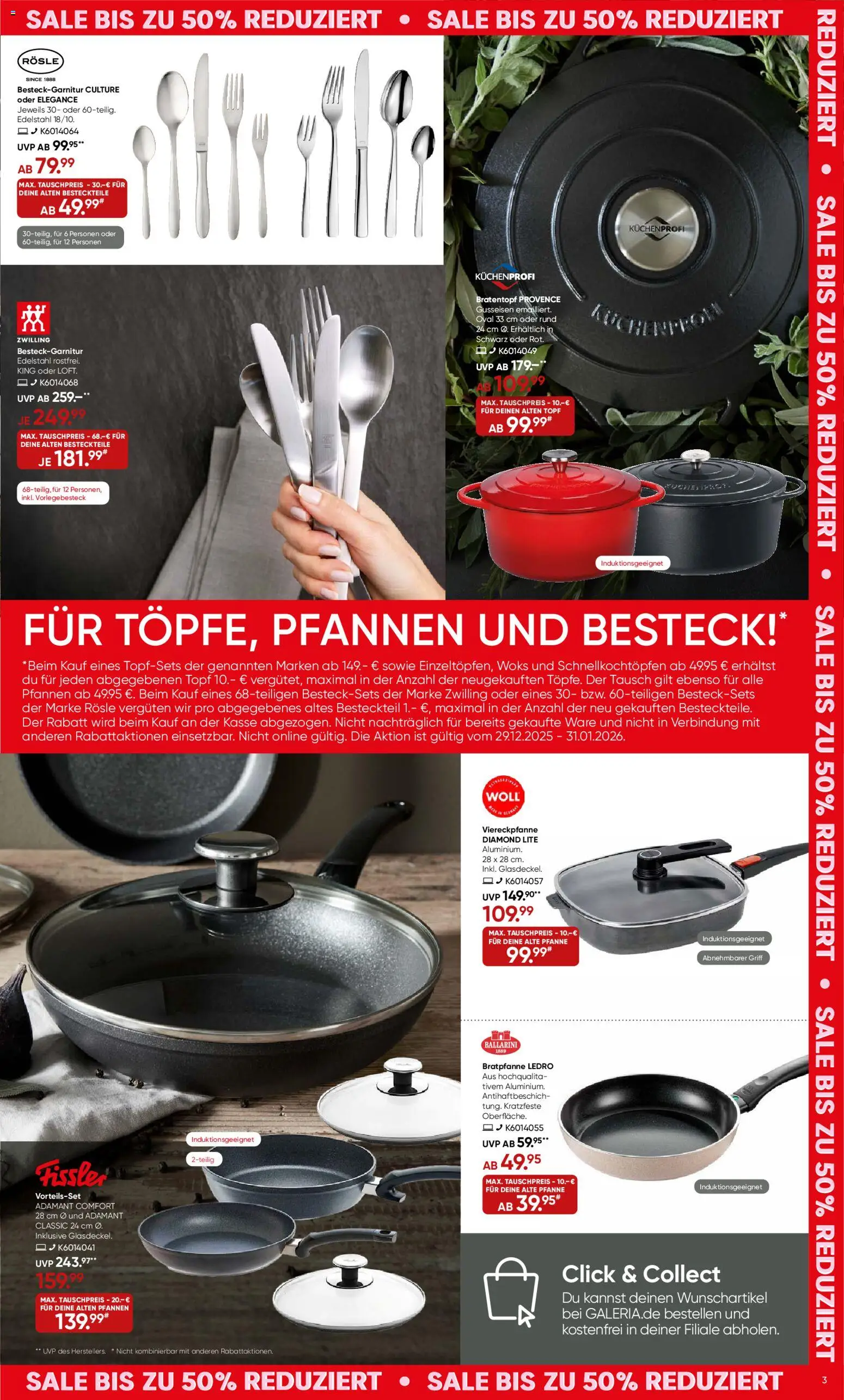 Galeria Karstadt Kaufhof Prospekt 	 – gültig ab 29.12.2025 | Seite: 3