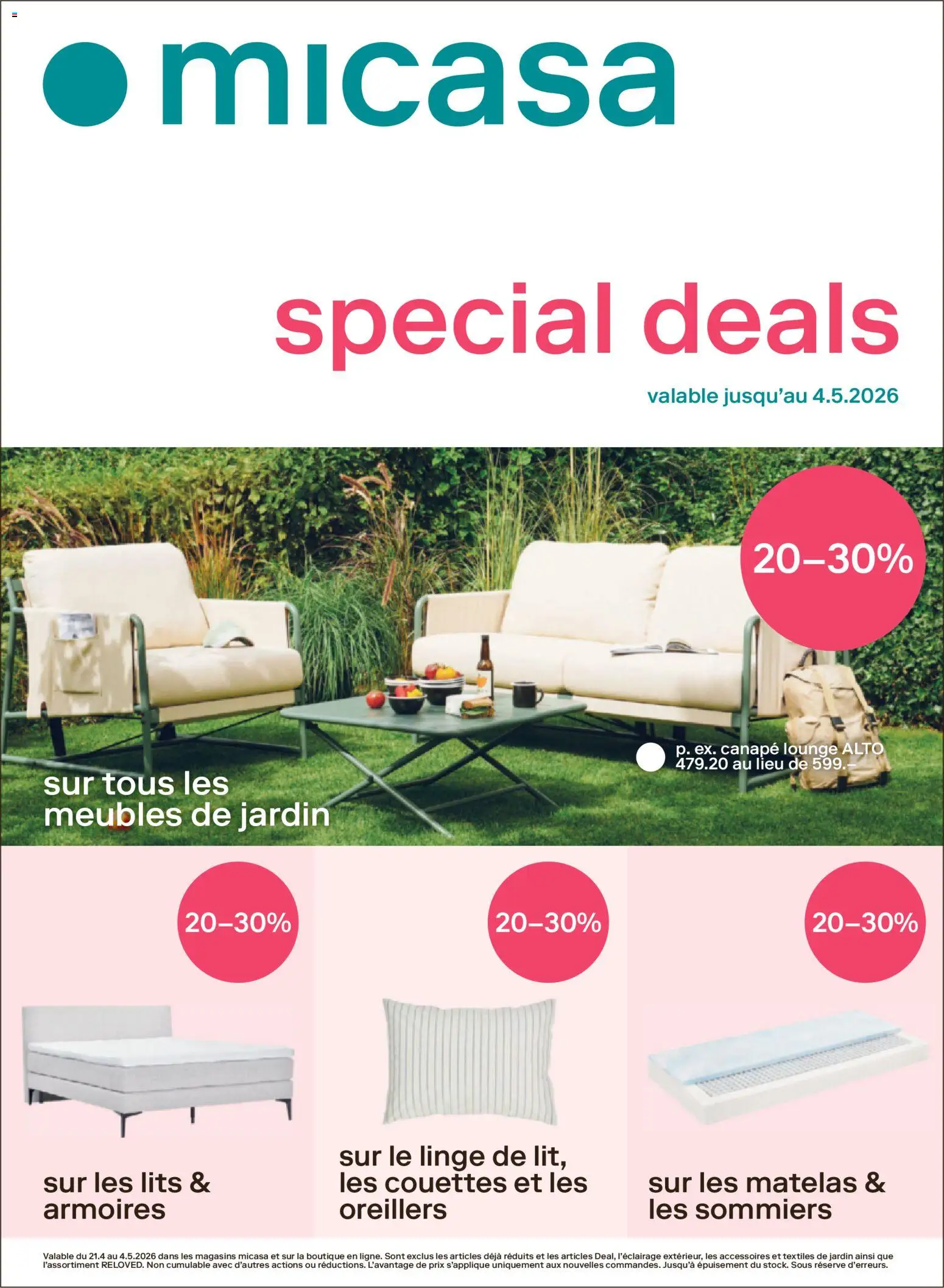 Migros aktionen FR – gültig ab 22.04.2026 | Seite: 30 | Produkte: Sofa