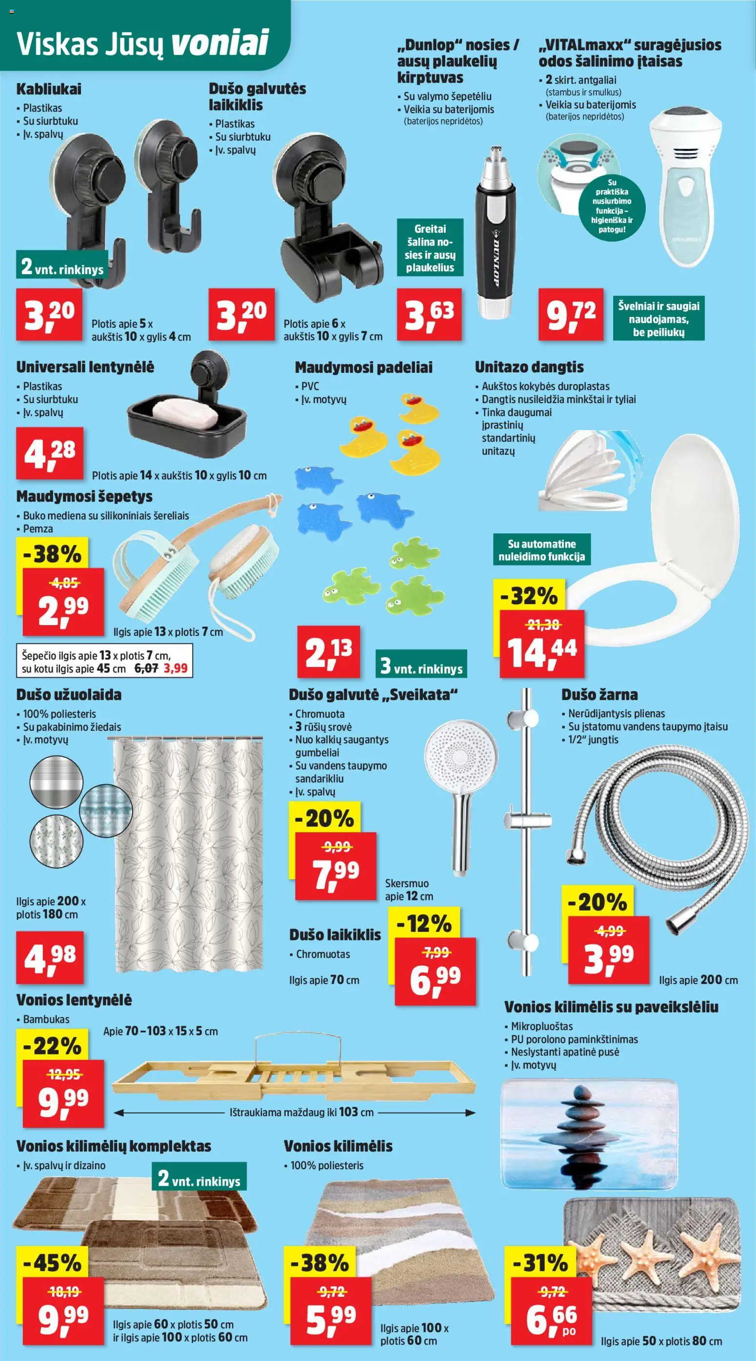 Thomas Philipps akcijos nuo 03.11.2025 | Puslapis: 12 | Prekių: Kilimėlis, Vonios kilimėlis, Jungtis, Dušo galvutė