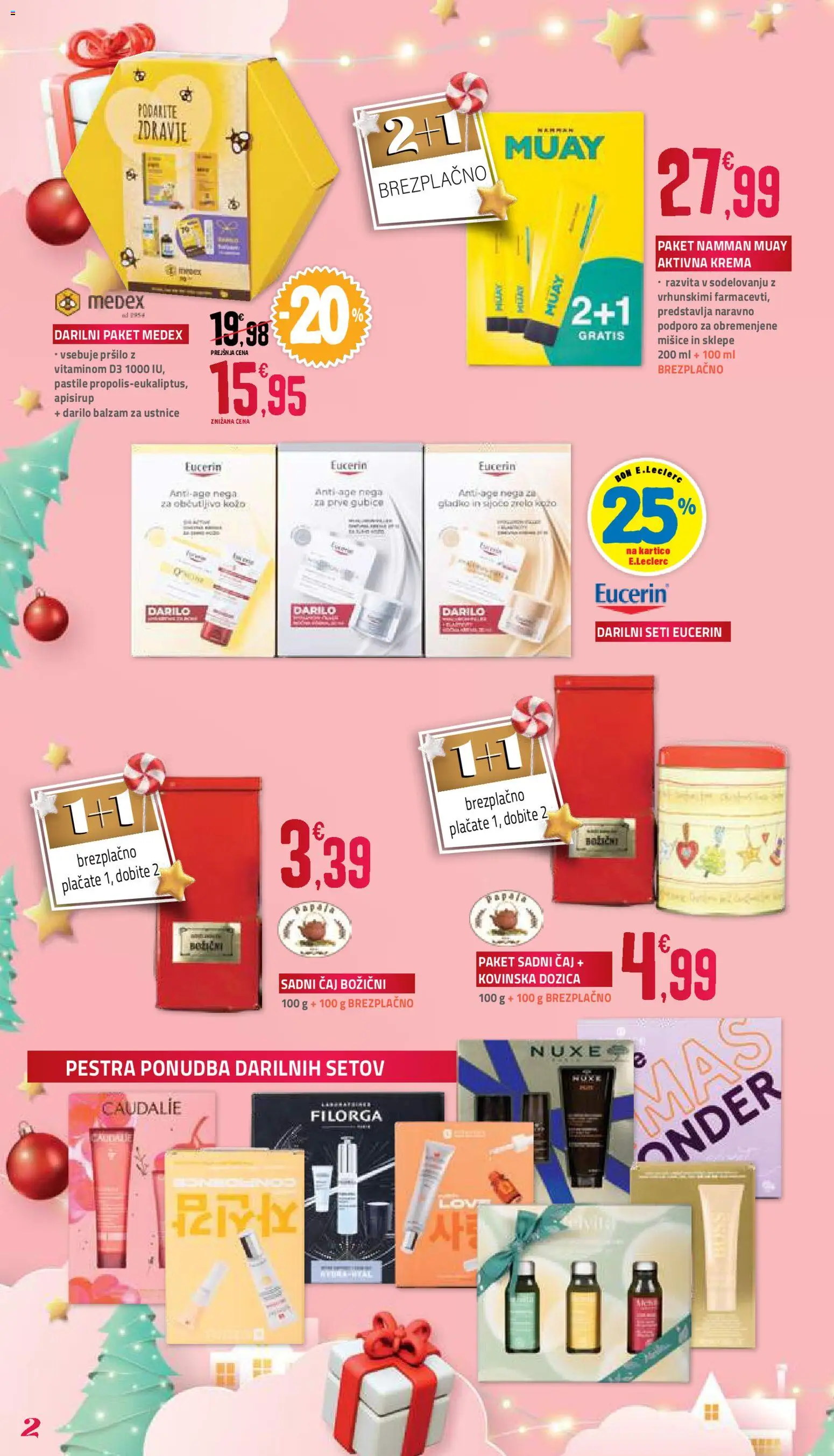 Novi E.leclerc katalog ponudbe – veljaven od 28.11.2025 | Stran: 2 | Izdelki: Balzam za ustnice, Escoba, Krema, Caj