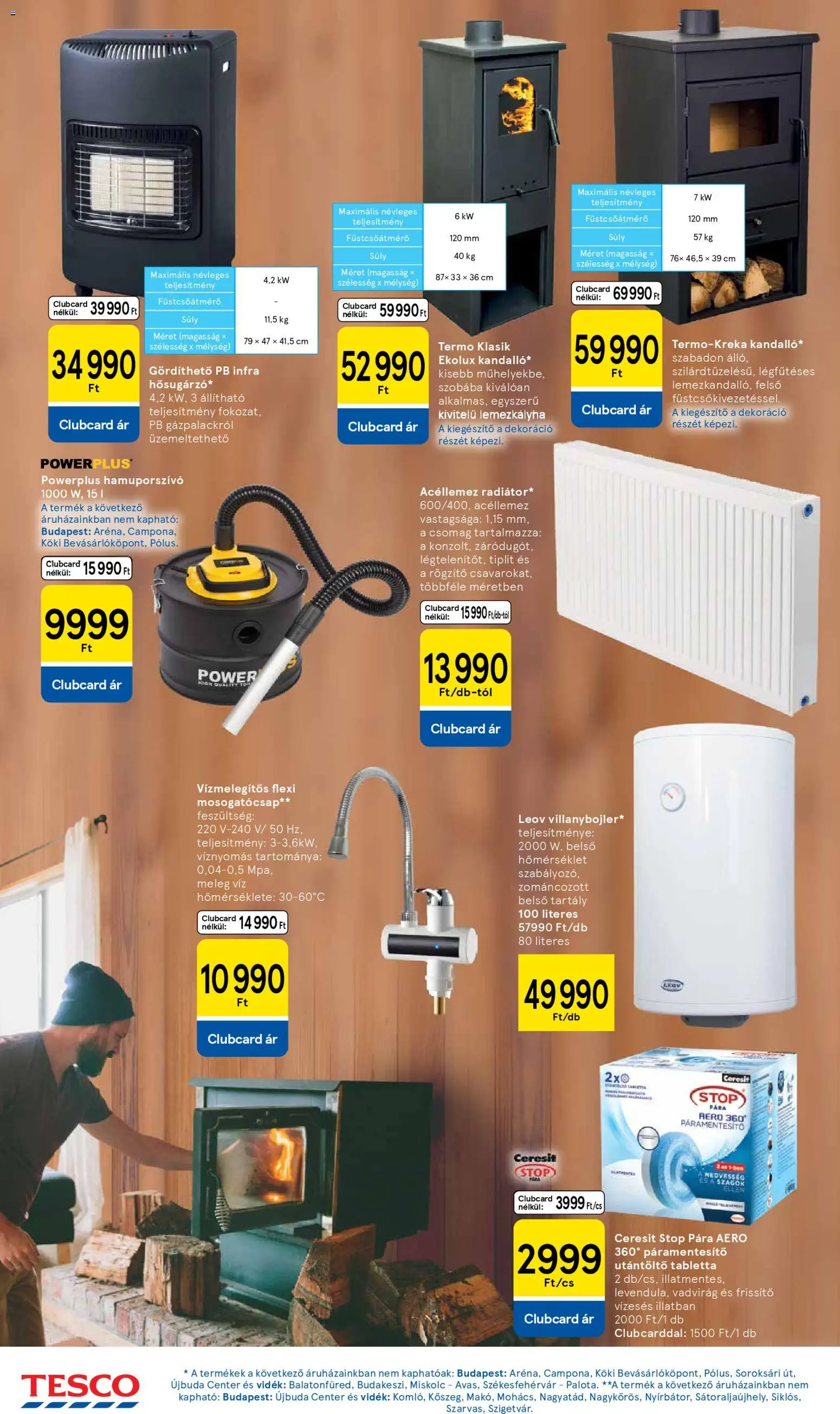 Tesco akciós ujság - amely érvényes a következő dátumtól: 06.11.2025 | Oldal: 36 | Termékek: Páramentesítő, Dekoráció