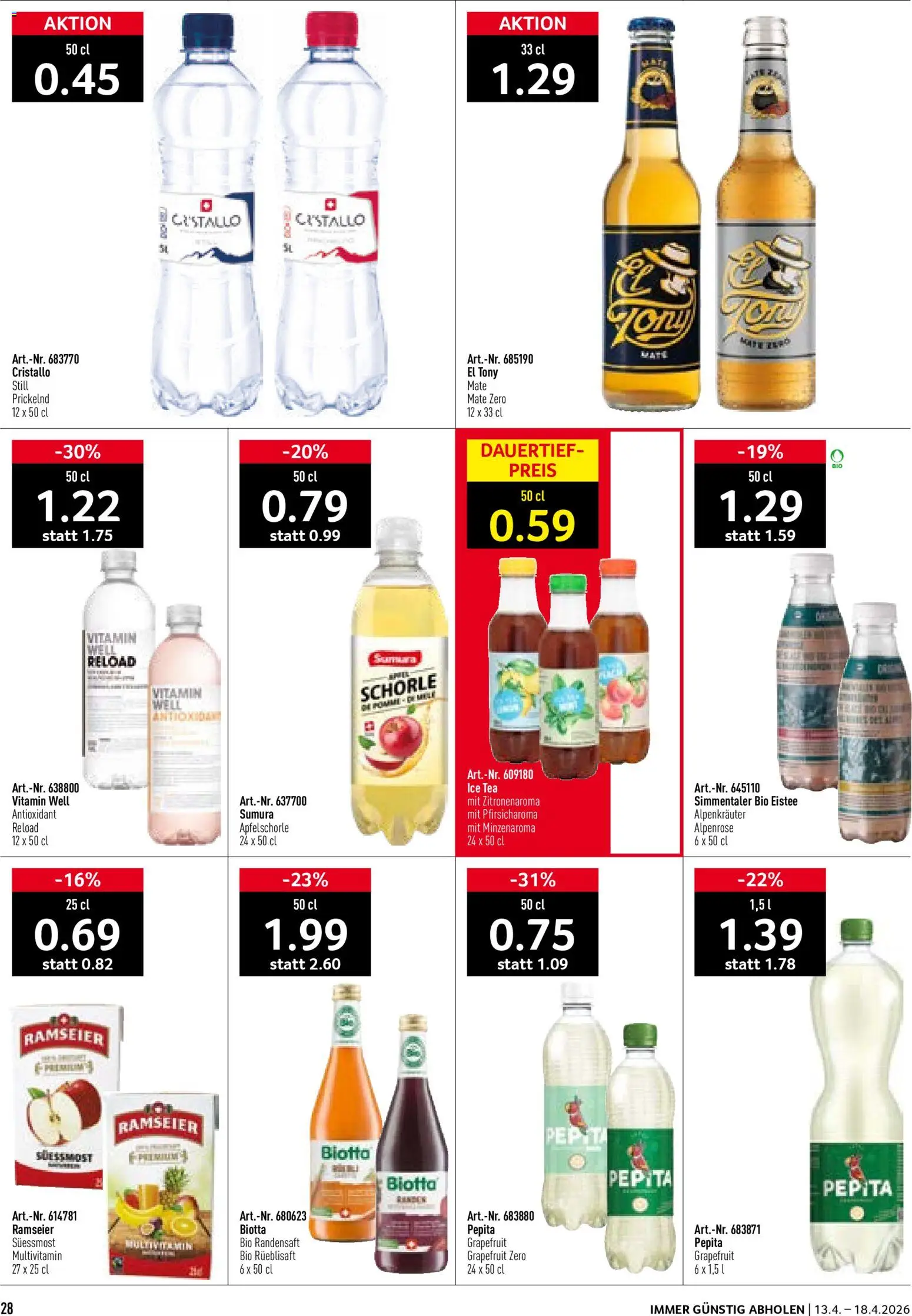 Prodega aktionen – gültig ab 13.04.2026 | Seite: 28 | Produkte: Grapefruit