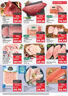 Kaufland leták - Praha 4 od 06.08.2025 | Strana: 9 | Produkty: Ryby, Kuře, Kuřecí stehna, Krevety