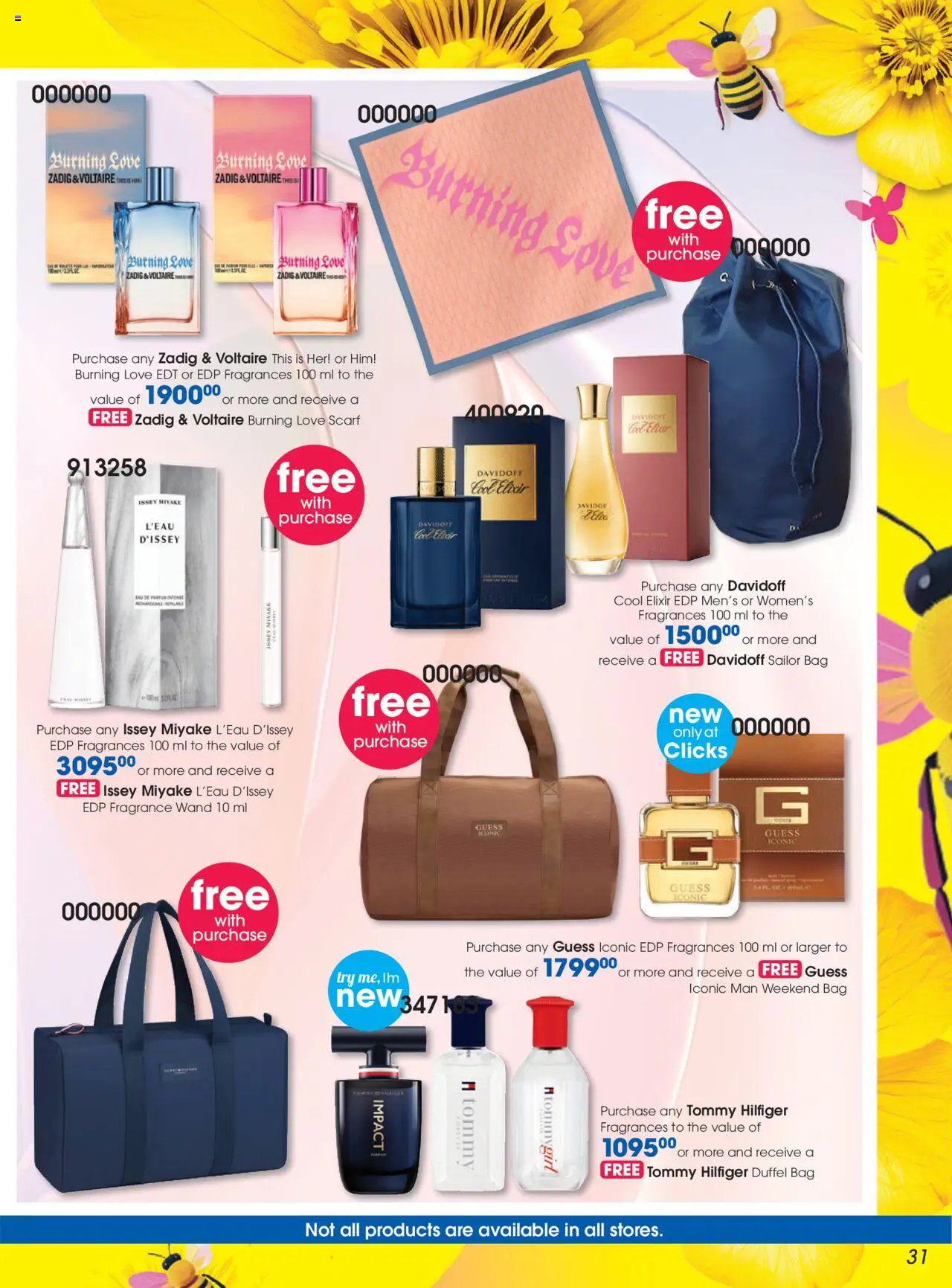 New Clicks catalogue – valid from 23.09.2025 | Page: 31 | Products: Scarf, Bag, Fragrance
