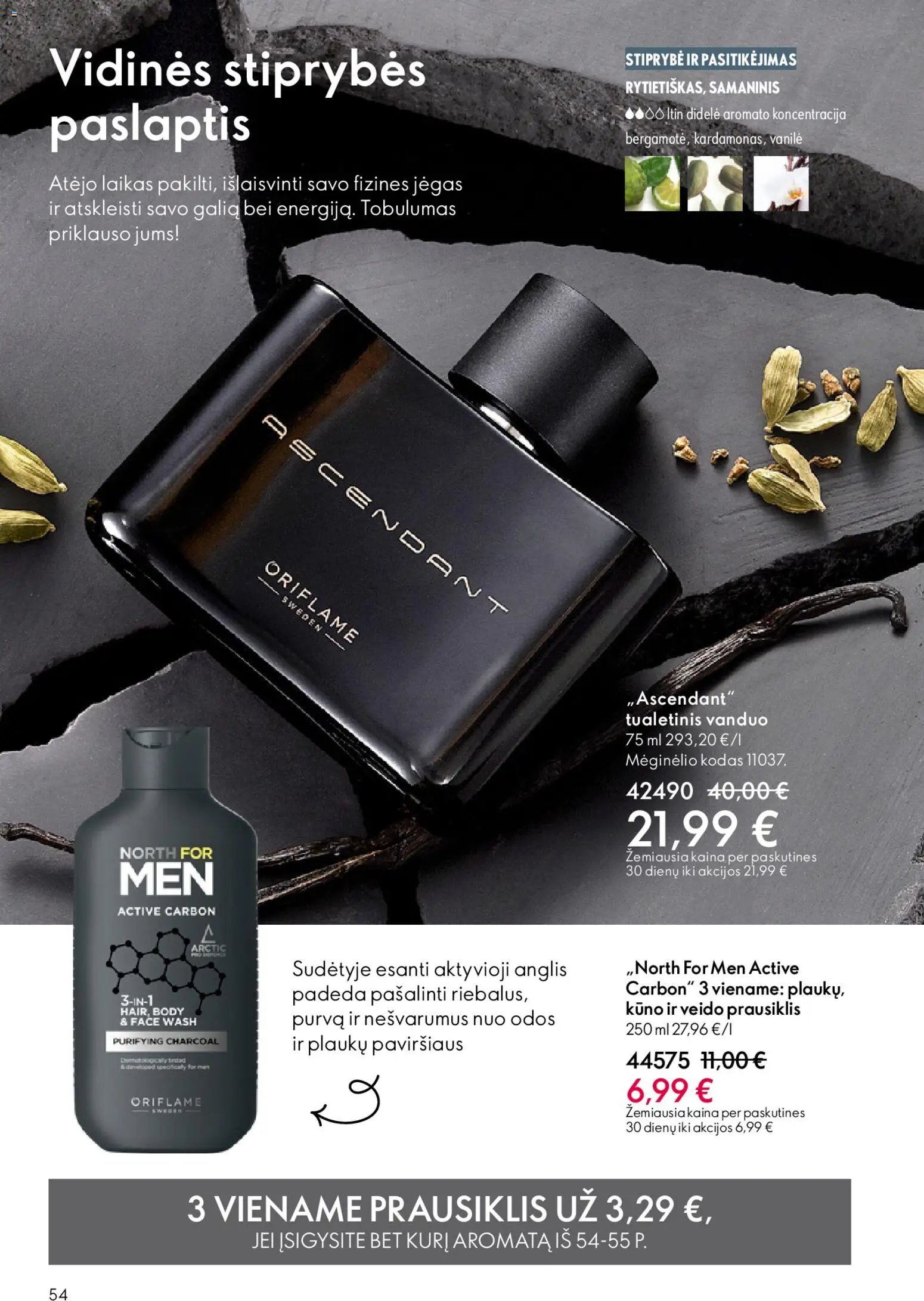 Oriflame akcijos nuo 11.03.2026 | Puslapis: 54 | Prekių: Tualetinis vanduo, Prausiklis