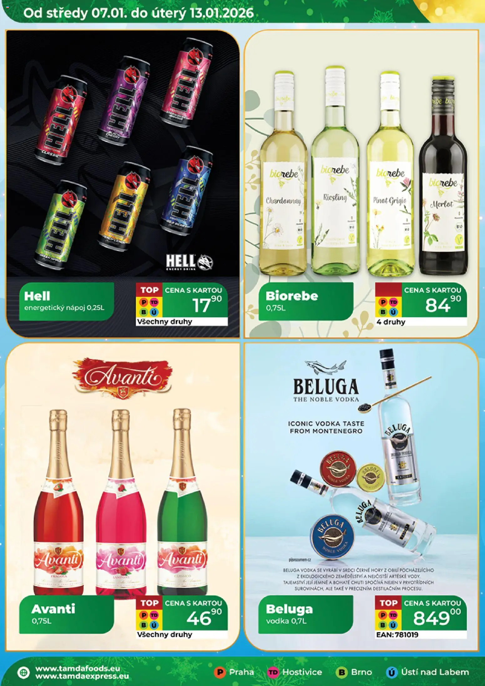 Tamda Foods leták od 07.01.2026 | Strana: 24 | Produkty: Vodka, Merlot, Pinot Grigio, Beluga vodka