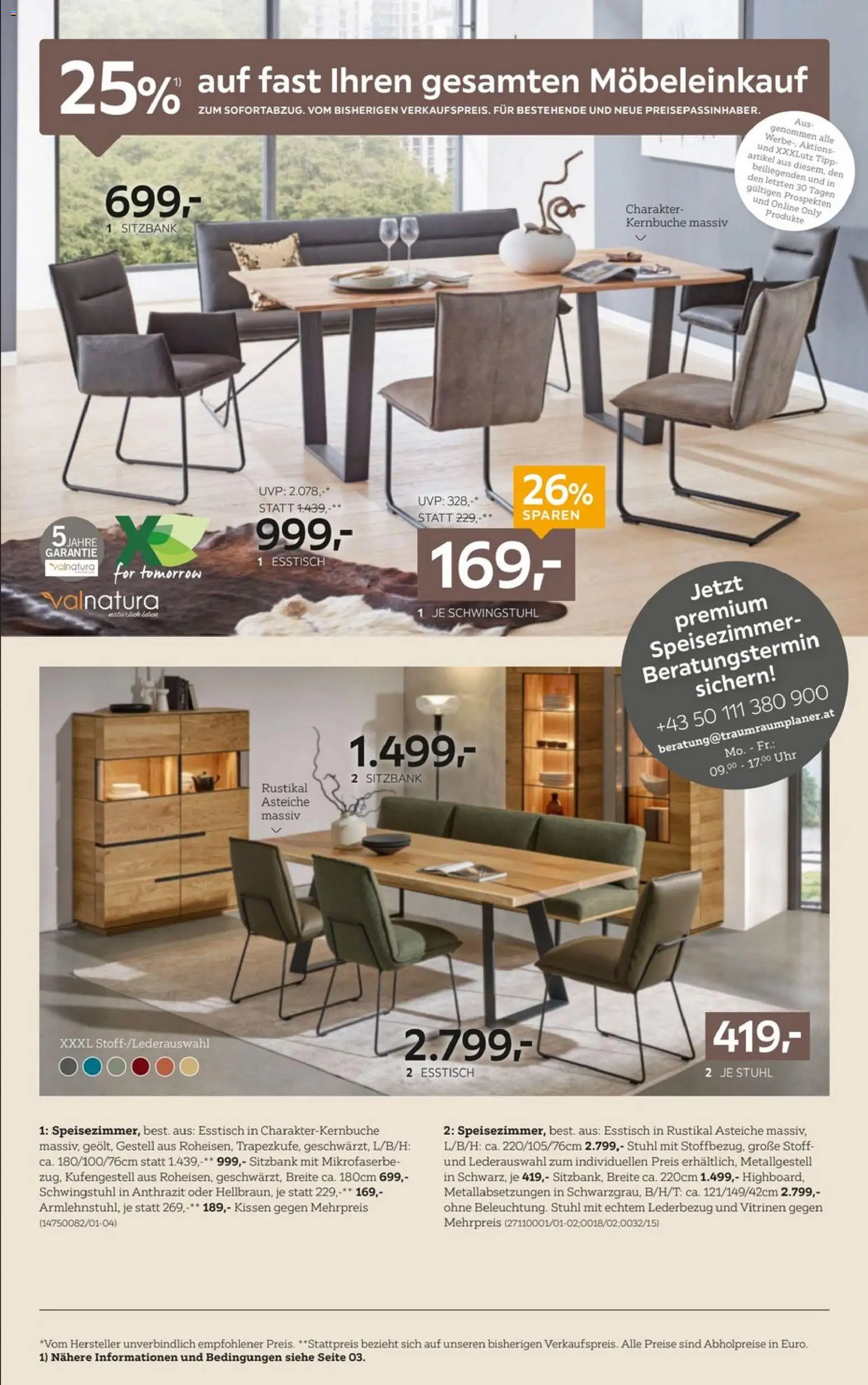 XXXLutz Prospekt aktuell gültig ab 24.02.2026 | Seite: 6 | Produkte: Uhr, Kissen, Stuhl