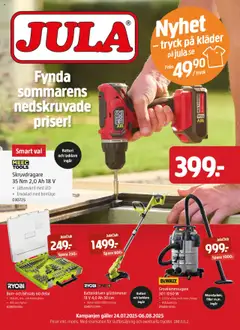 Jula - erbjudanden - Förhandsvisning av reklamblad från butik Jula aktuell från 24.07.2025
