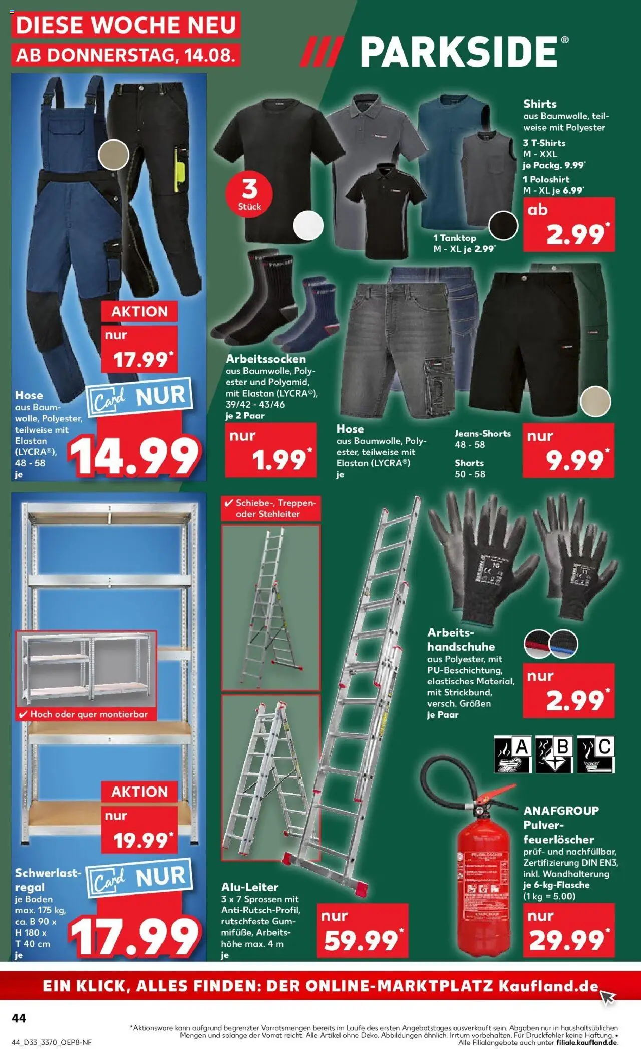 Kaufland prospekt Dresden	 - gültig ab dem 18.08.2025 | Seite: 57 | Produkte: T-Shirt, Regal, Tanktop, Jeans Shorts