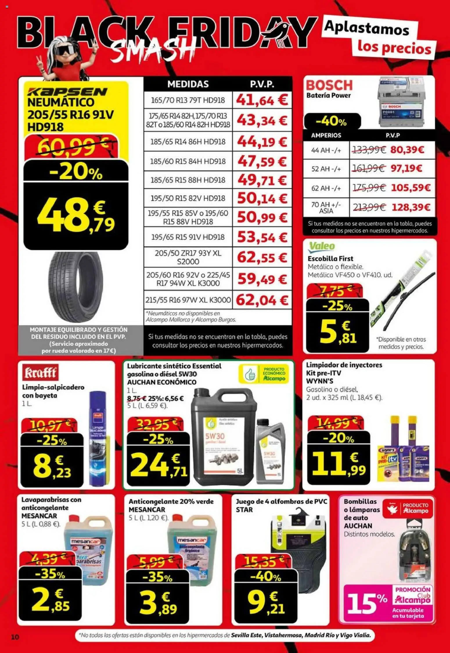 Alcampo - Black Friday │ válido desde el 06.11.2025 | Página: 10 | Productos: Noodles αυγού, Απορρυπαντικό ρούχων σε σκόνη, Batería