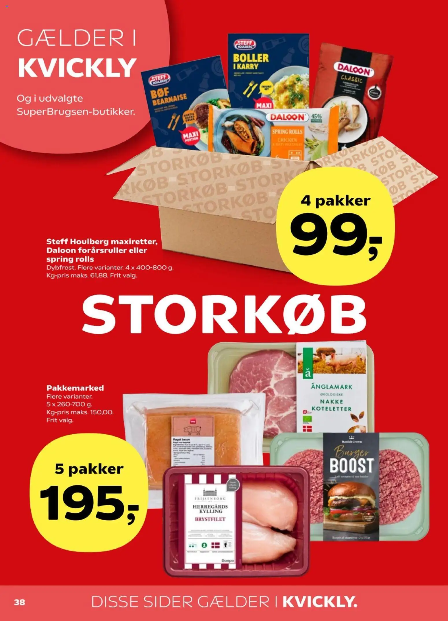 Kvickly tilbudsavis – gyldig fra 24.10.2025 | Side: 40 | Produkter: Karry, Koteletter, Bacon