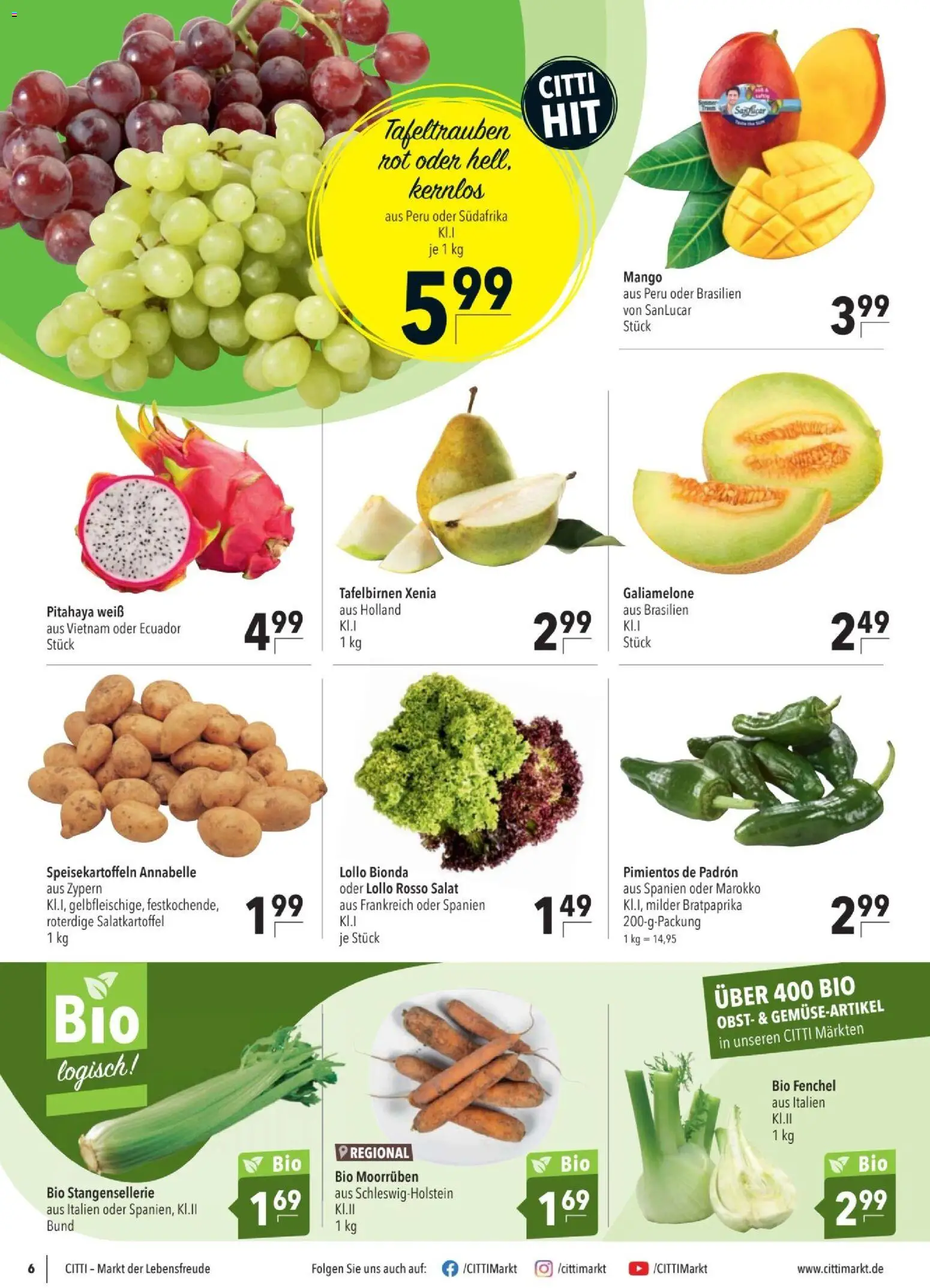 CITTI tilbudsavis – gyldig fra 18.02.2026 | Side: 6 | Produkter: Mango, Salat