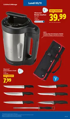 LIDL - Prévisualisation de LIDL catalogue semaine 44 valide à partir de 30.10.2025 | Page: 64 | Produits: Soupe, Blender, Blender chauffant, Viande