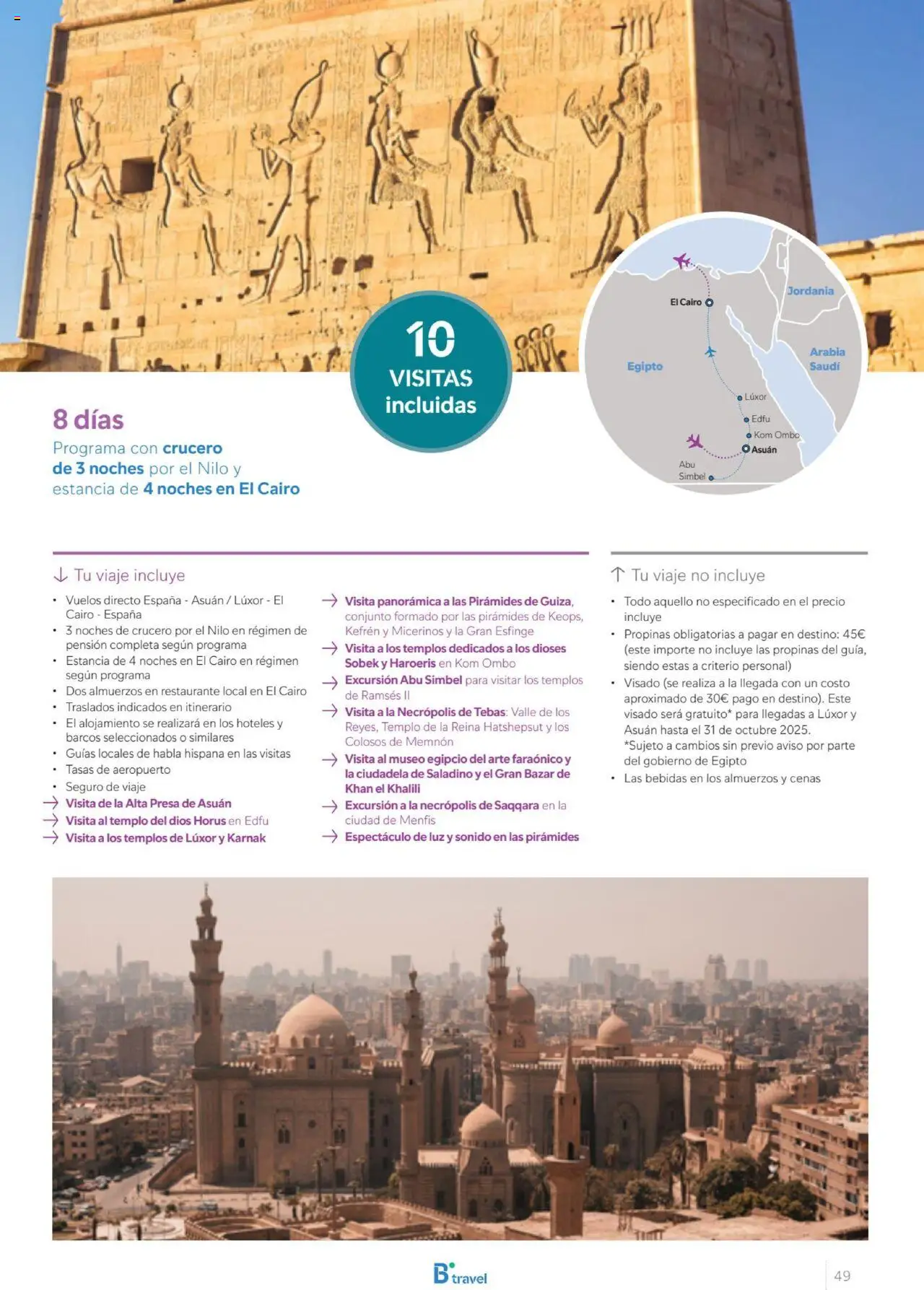 B the travel brand Egipto │ válido desde el 01.07.2025 | Página: 49