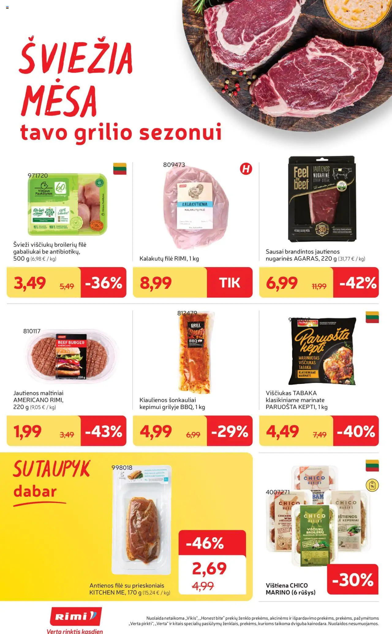 Rimi leidinys│galioja nuo 17.06.2025 | Puslapis: 6 | Prekių: Kiaulienos, Jautienos, Viščiukas, Vištiena