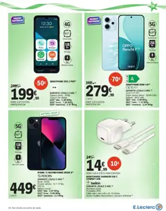 E.Leclerc - Prévisualisation de BOOSTCHARGE CHARGEUR USB-C COMPACT 20W, Boostcharge USB-C compact 20W charger with fast charging. 2 years legal guarantee. 1m usb-c to usb-c cable included. valide à partir de 02.12.2025 | Page: 39