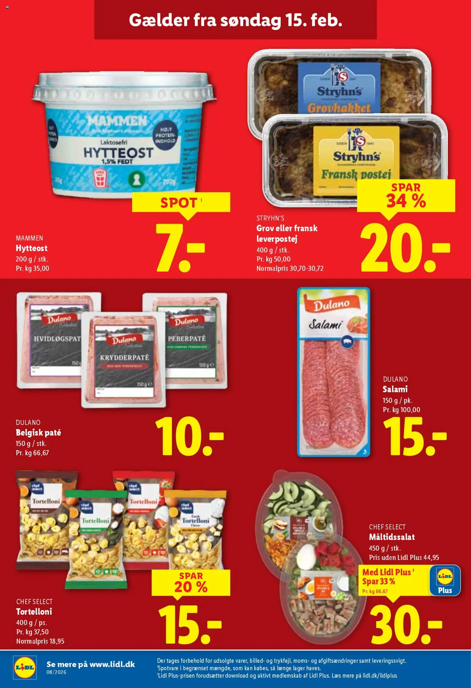 Lidl tilbudsavis – gyldig fra 16.02.2026 | Side: 5 | Produkter: Paté, Salami, Hytteost, Leverpostej