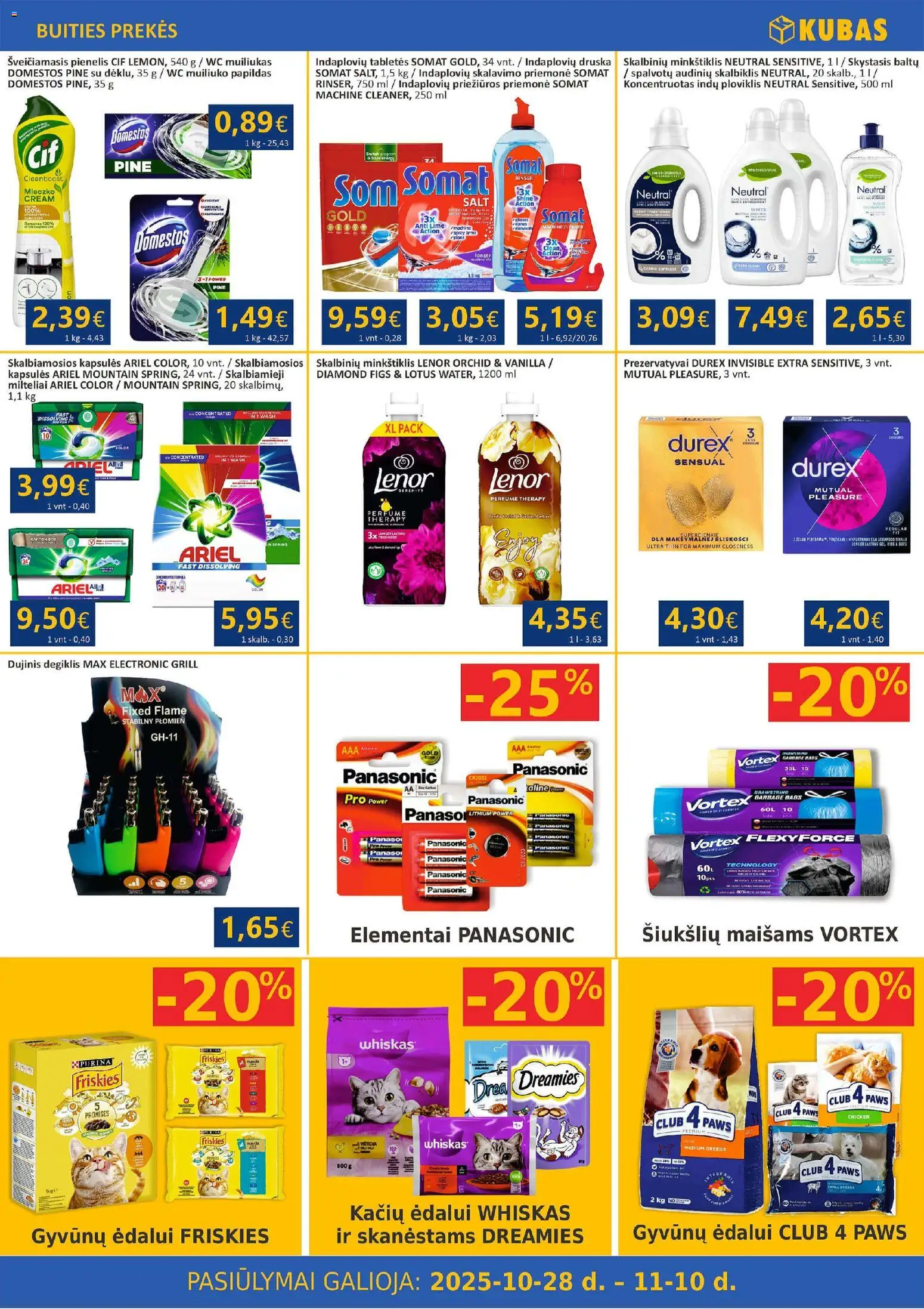 Kubas akcijos nuo 28.10.2025 | Puslapis: 9 | Prekių: Wc, Druska, Ploviklis