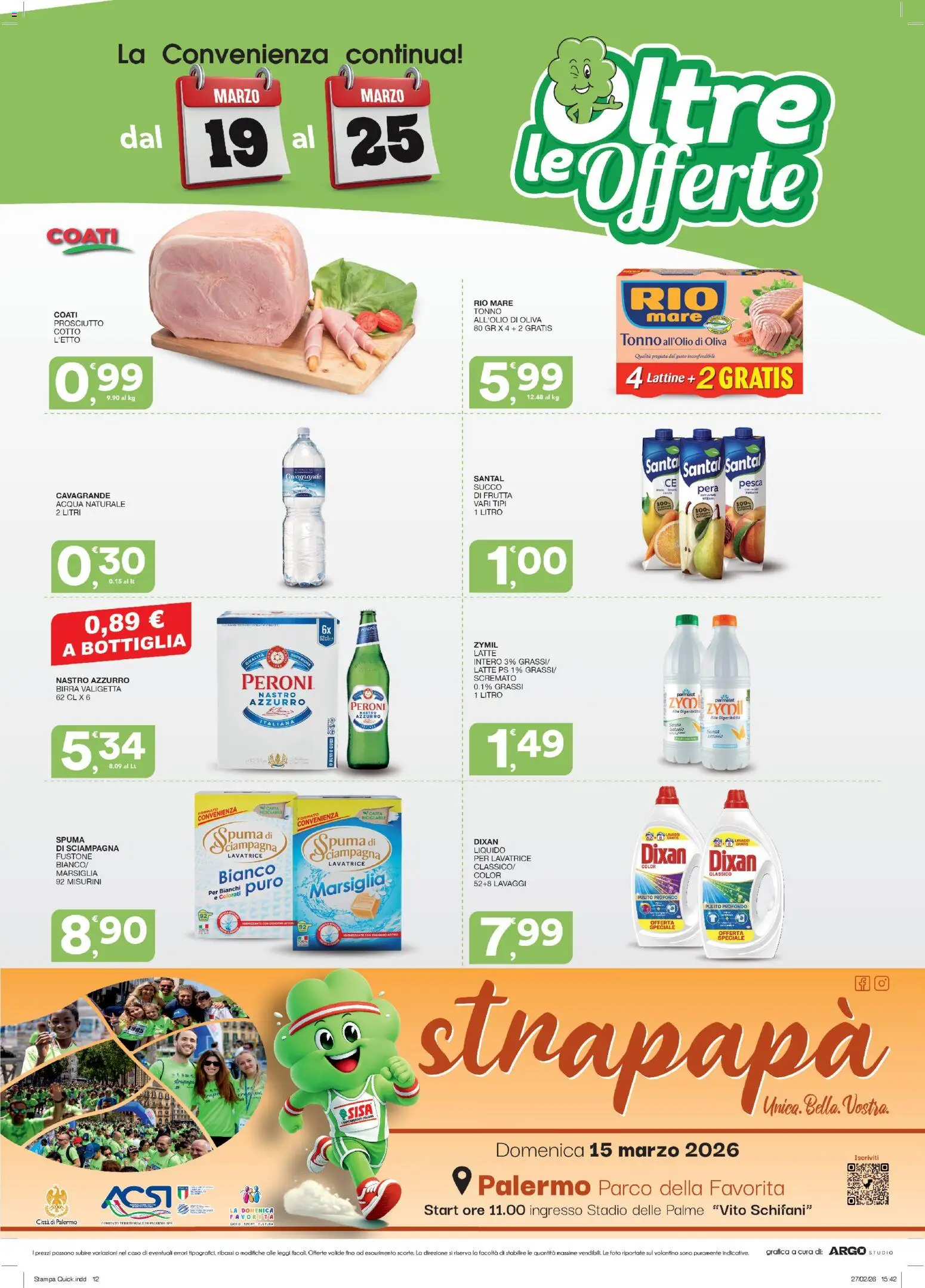 Volantino SISA del 12.03.2026 | Pagina: 12 | Prodotti: Acqua, Frutta, Pera, Tonno