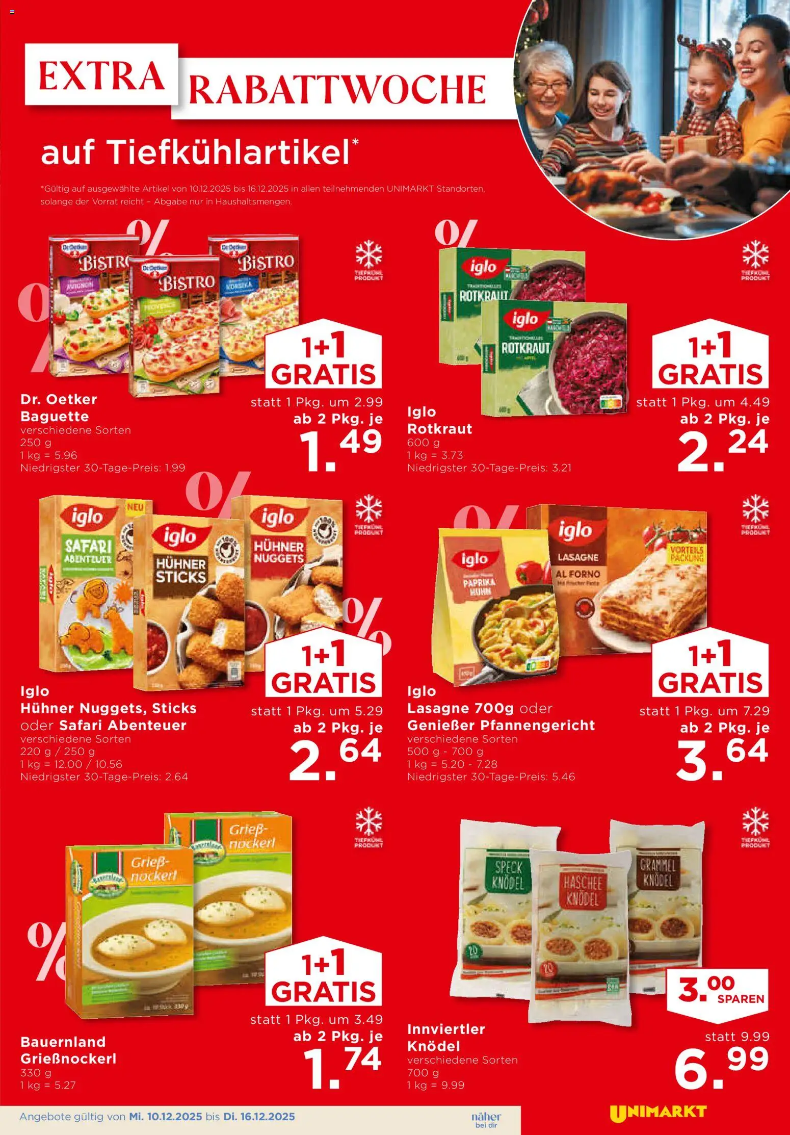 Unimarkt Ost gültig ab 10.12.2025 | Seite: 3 | Produkte: Matériel de rangement Fitness, Jääkaappipakastin