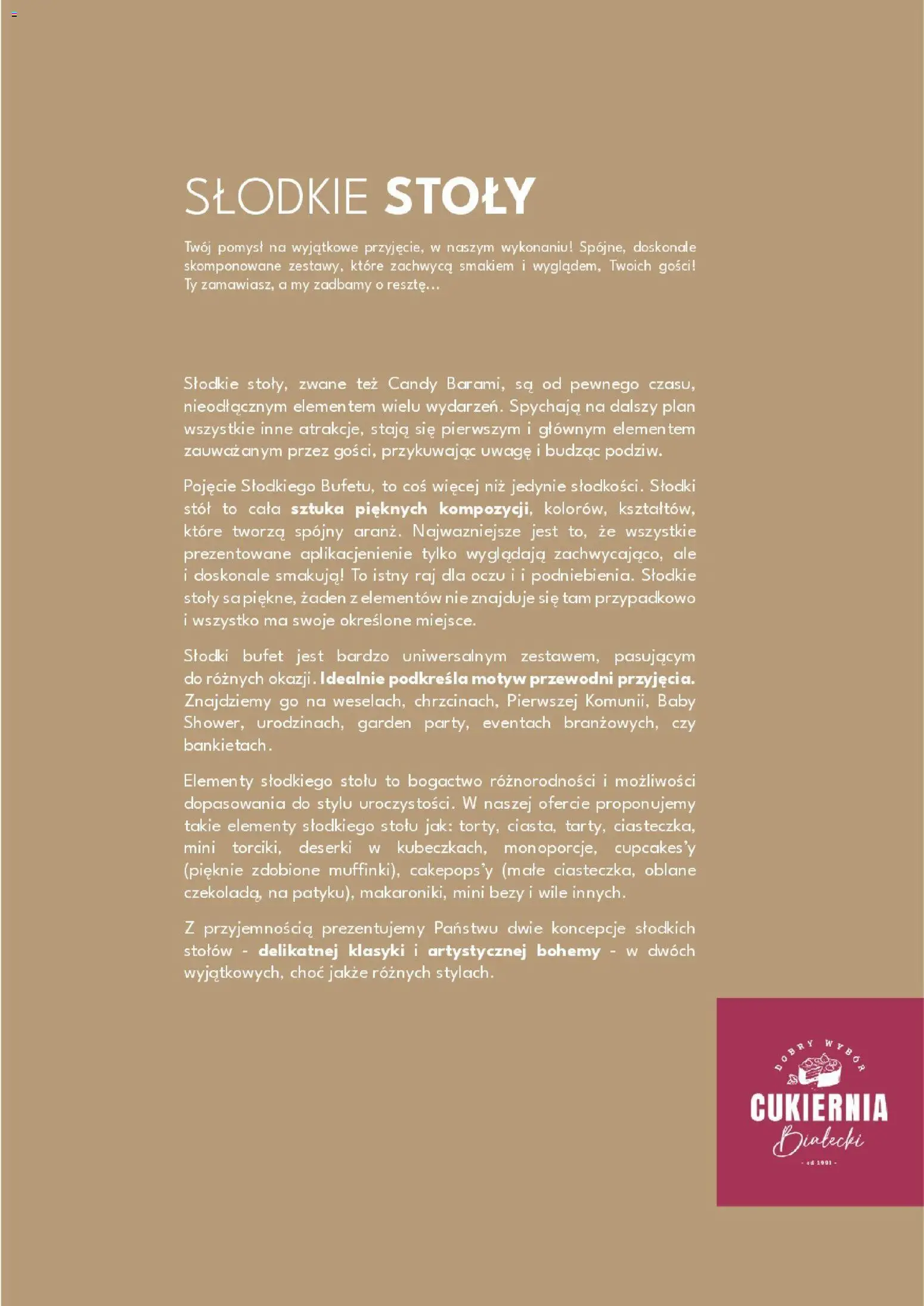 Twój Market Gazetka - Słodkie stoły od 30.07.2021 | Strona: 3 | Produkty: Bezy, Stół