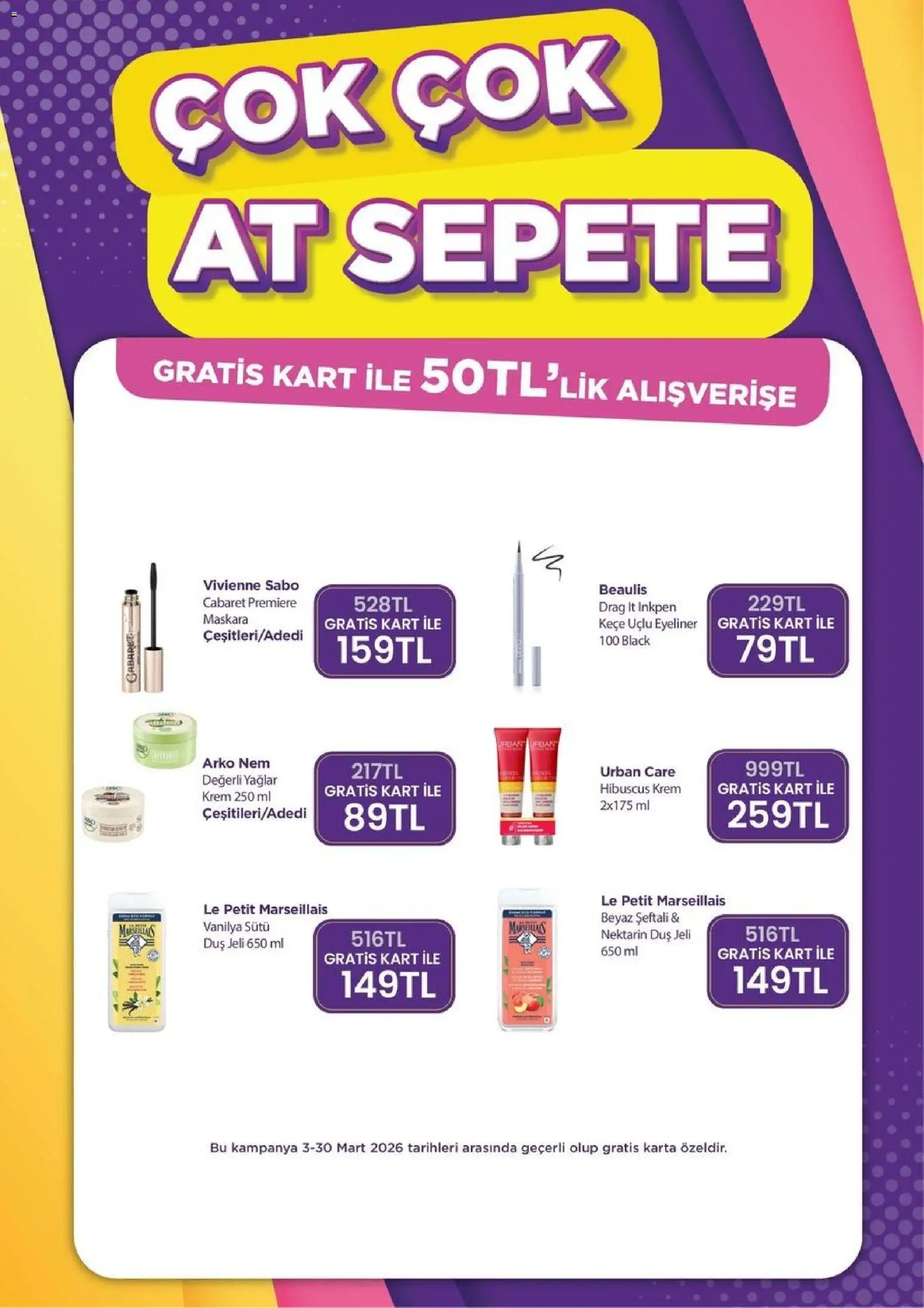 Gratis Katalog - 02.03.2026 tarihinden itibaren geçerlidir | Sayfa: 5 | Ürünler: Eyeliner, Duş jeli, Şeftali, Nektarin