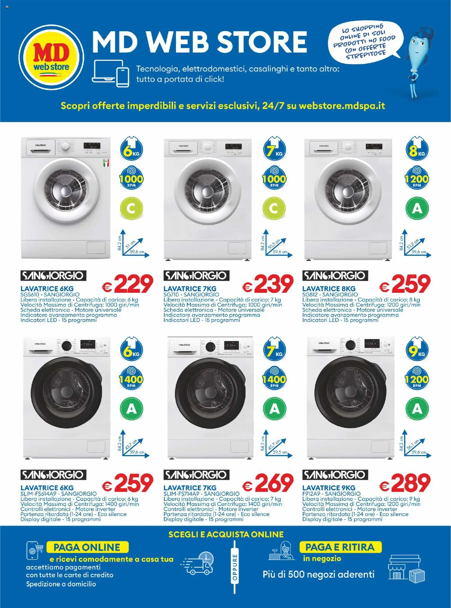 Volantino MD Discount del 21.04.2026 | Pagina: 31 | Prodotti: Centrifuga, Lavatrice