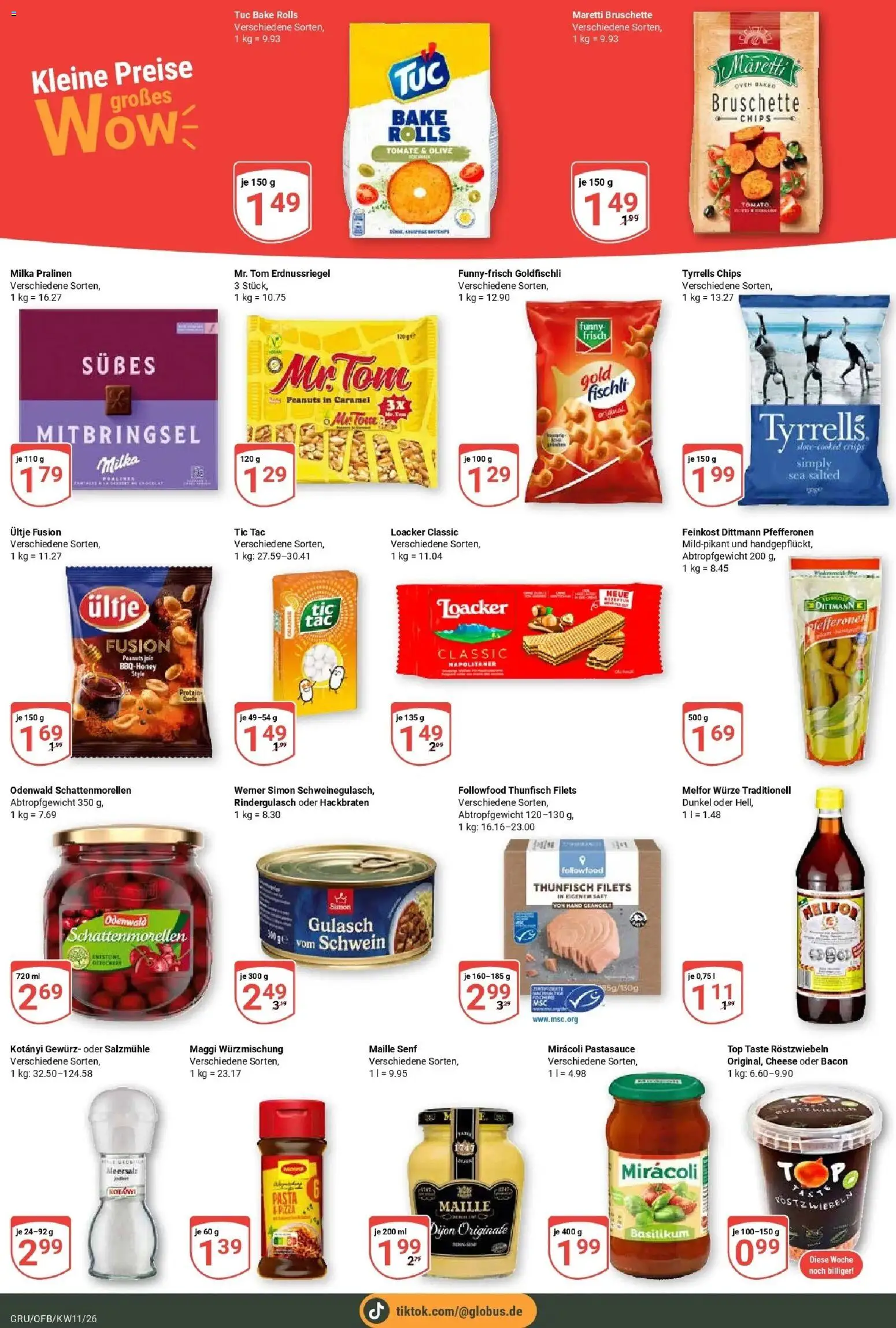 Globus prospekt Grünstadt	 – gültig ab 09.03.2026 | Seite: 4 | Produkte: Maggi, Pasta, Pizza, Chips