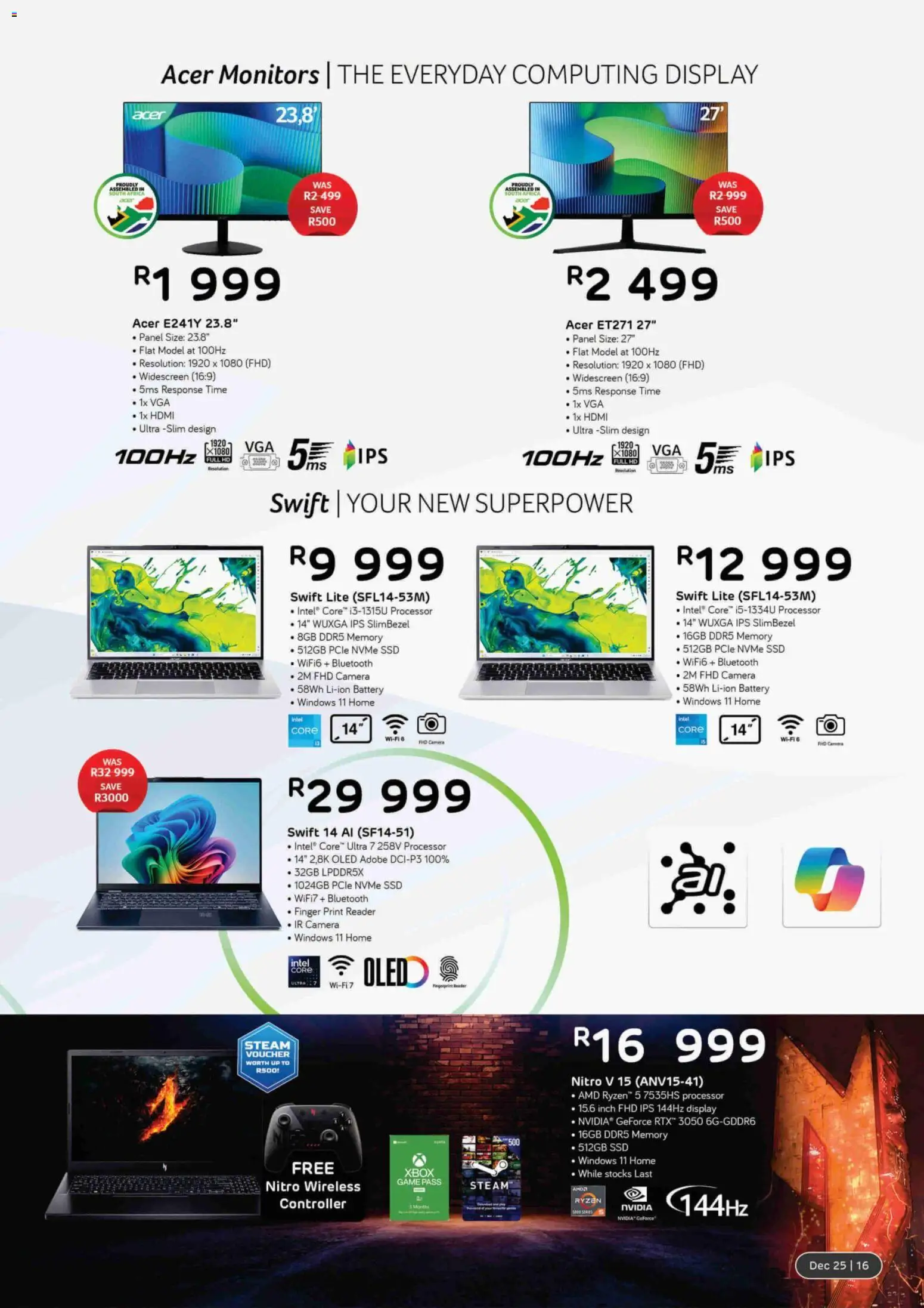 New Computer Mania catalogue – valid from 01.12.2025 | Page: 17 | Products: Camera, Xbox, Battery