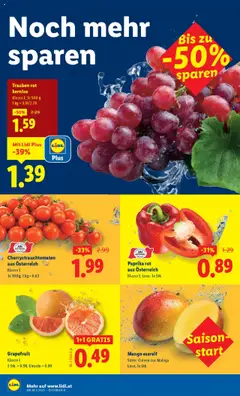 Lidl Flugblatt gültig ab 11.09.2025 | Seite: 36 | Produkte: Grapefruit, Mango
