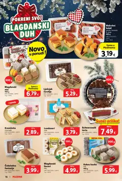 Plodine - Katalog - Pregled kataloga iz trgovine Plodine, vrijedi od 03.12.2025 | Stranica: 16 | Proizvodi: Čokolada, Disk, Torta, Orah