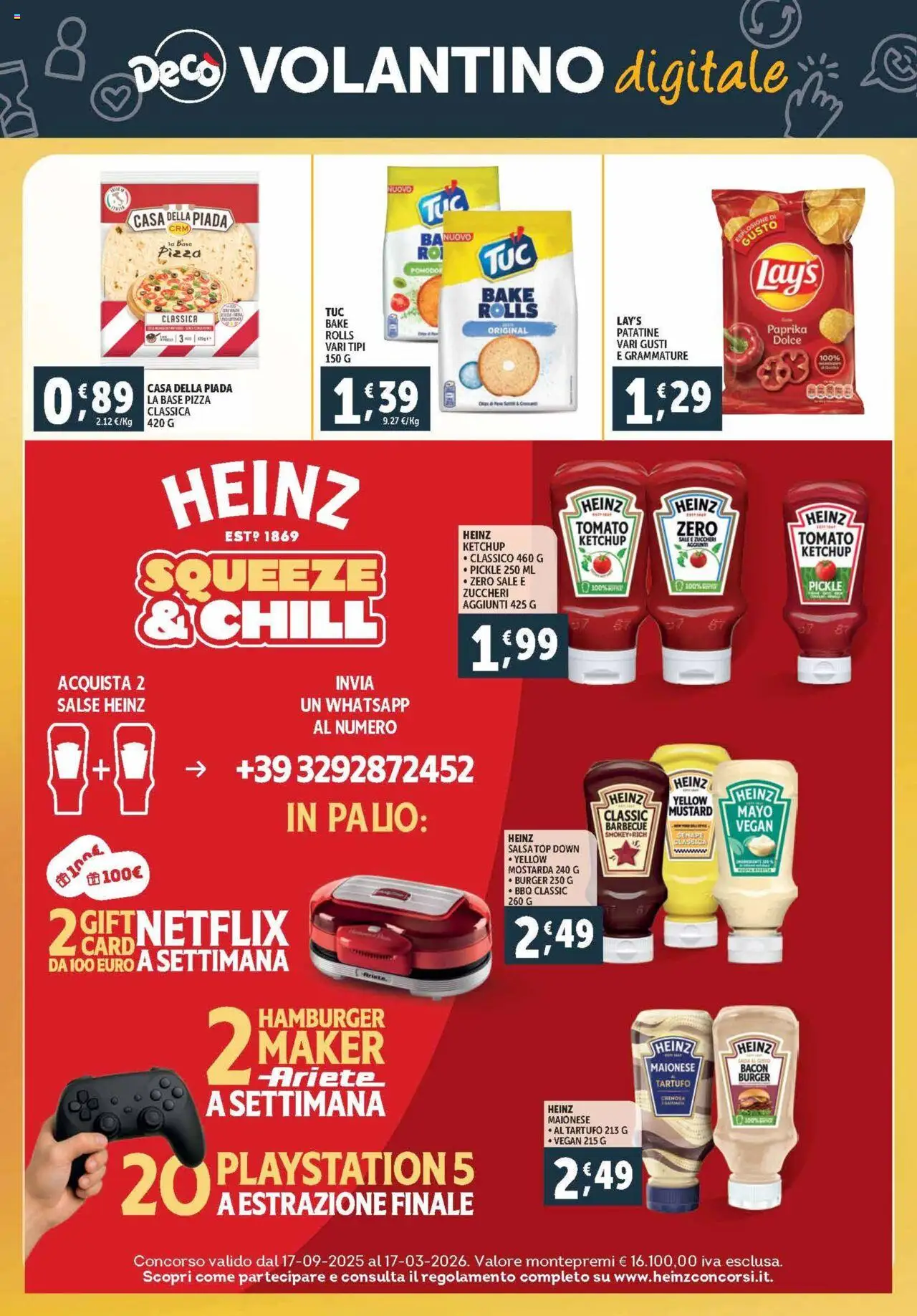 Volantino Decò del 03.10.2025 | Pagina: 30 | Prodotti: Pizza, Ketchup, Playstation, Hamburger