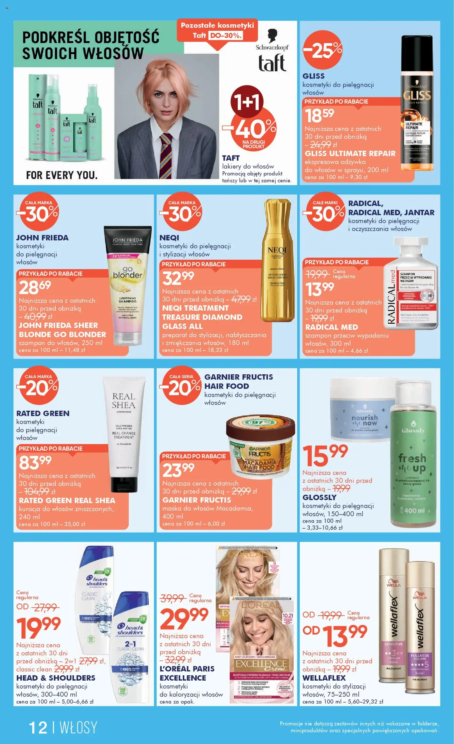 Super-pharm Gazetka od 12.01.2026 | Strona: 12 | Produkty: Kosmetyki, Szampon, Maska, Lakiery