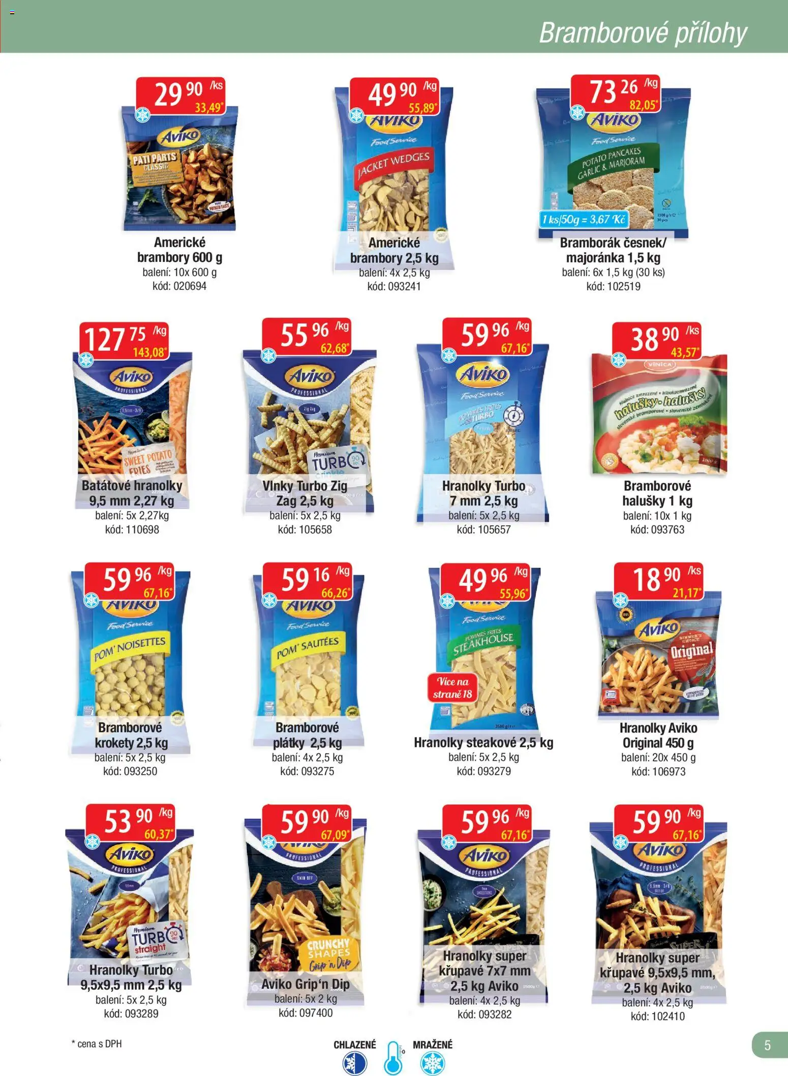Astur & Qanto leták - Velkoobchod fresh 02/2026 od 01.02.2026 | Strana: 5 | Produkty: Krokety, Hranolky, Batátové hranolky, Halušky