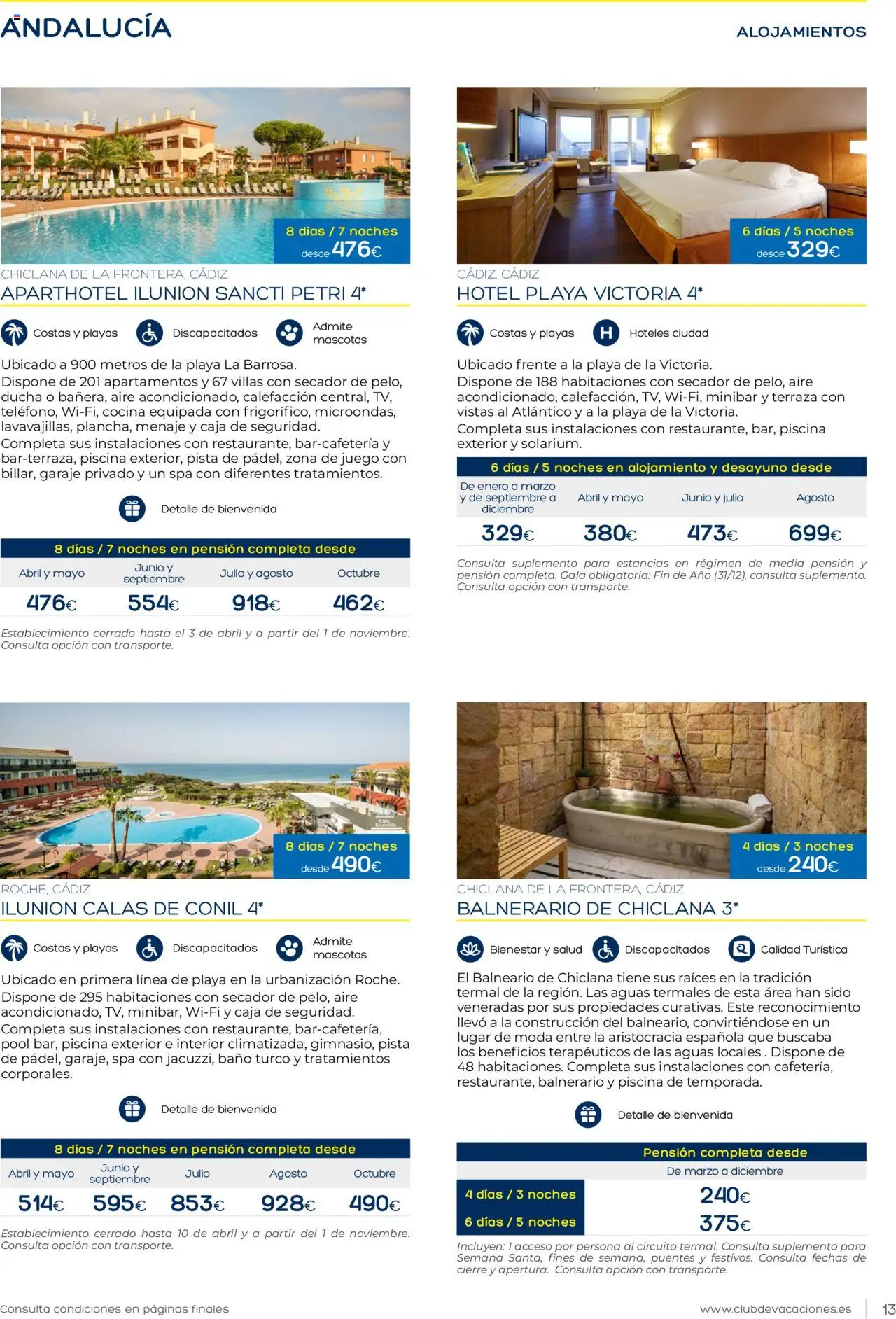 Viajes El Corte Inglés Club de Vacaciones │ válido desde el 01.01.2025 | Página: 13 | Productos: Cocina, Caja, Baño, Ducha