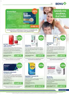 BENU Gyógyszertárak akciós újság - amely érvényes a következő dátumtól: 01.04.2026 | Oldal: 25