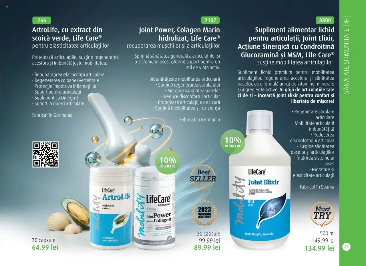 Noul catalog Life Care – valabil de la 01.10.2025 | Pagină: 45 | Produse: Elixir, Chaussures de ski