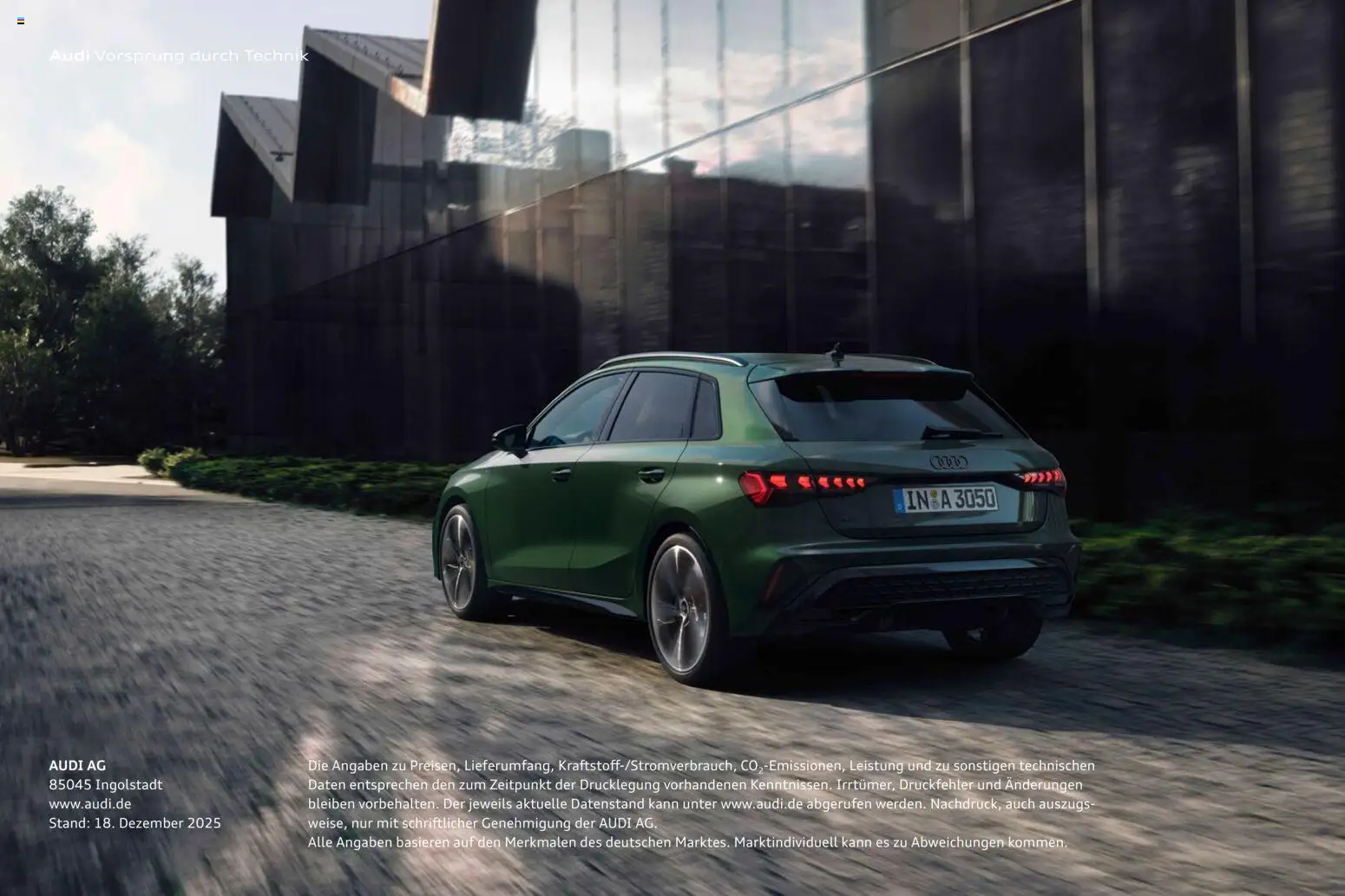 Audi A3 – gültig ab 28.10.2025 | Seite: 164