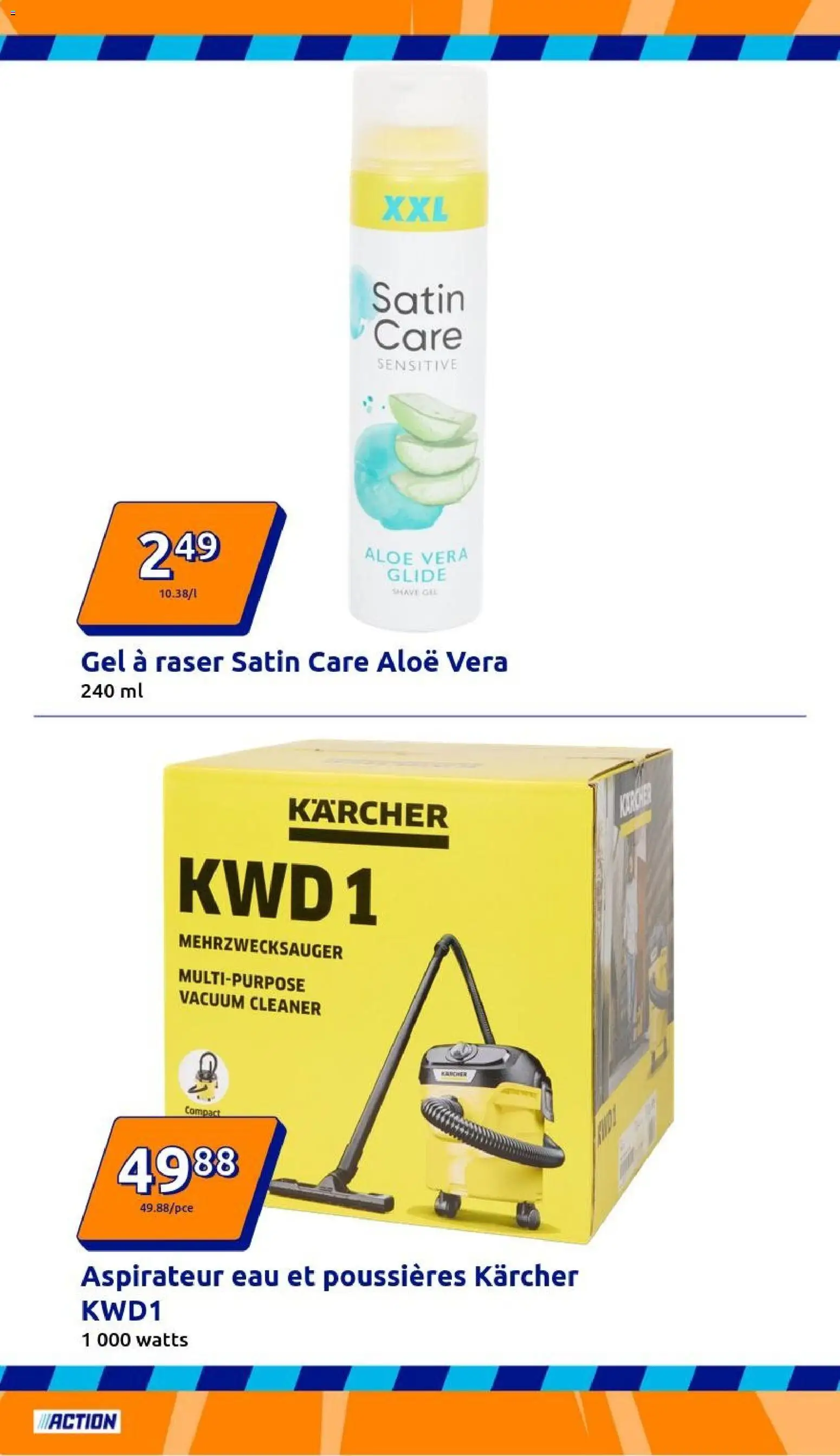 {H1} | Page: 16 | Produits: Gel à raser, Aspirateur