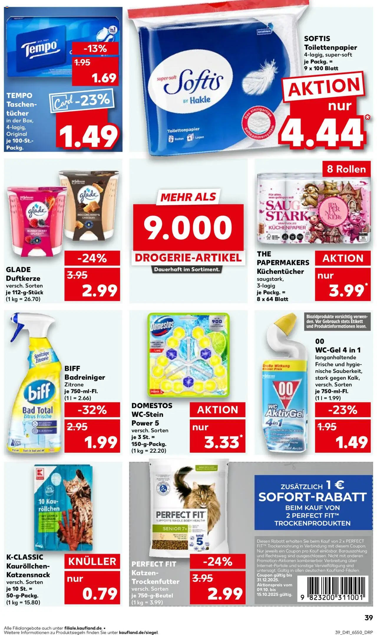 Kaufland prospekt Kiel	 – gültig ab 09.10.2025 | Seite: 39 | Produkte: Bad, Tempo, Zitrone, Toilettenpapier