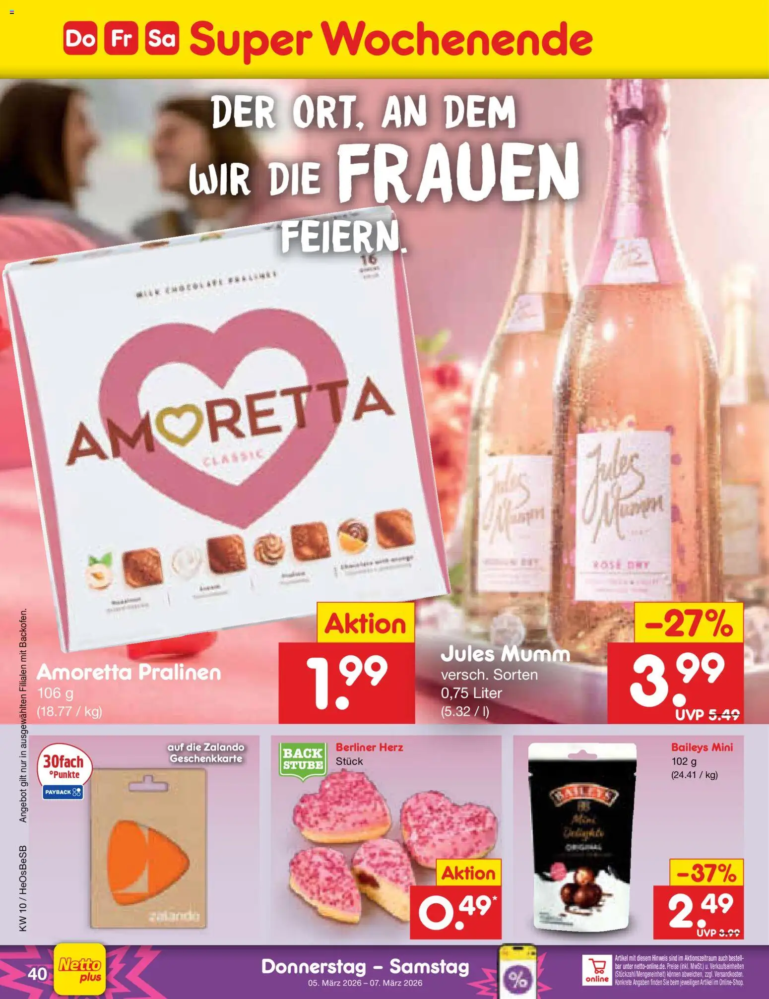 Netto Marken-Discount Prospekt 	 – gültig ab 02.03.2026 | Seite: 50 | Produkte: Berliner, Jules mumm, Baileys