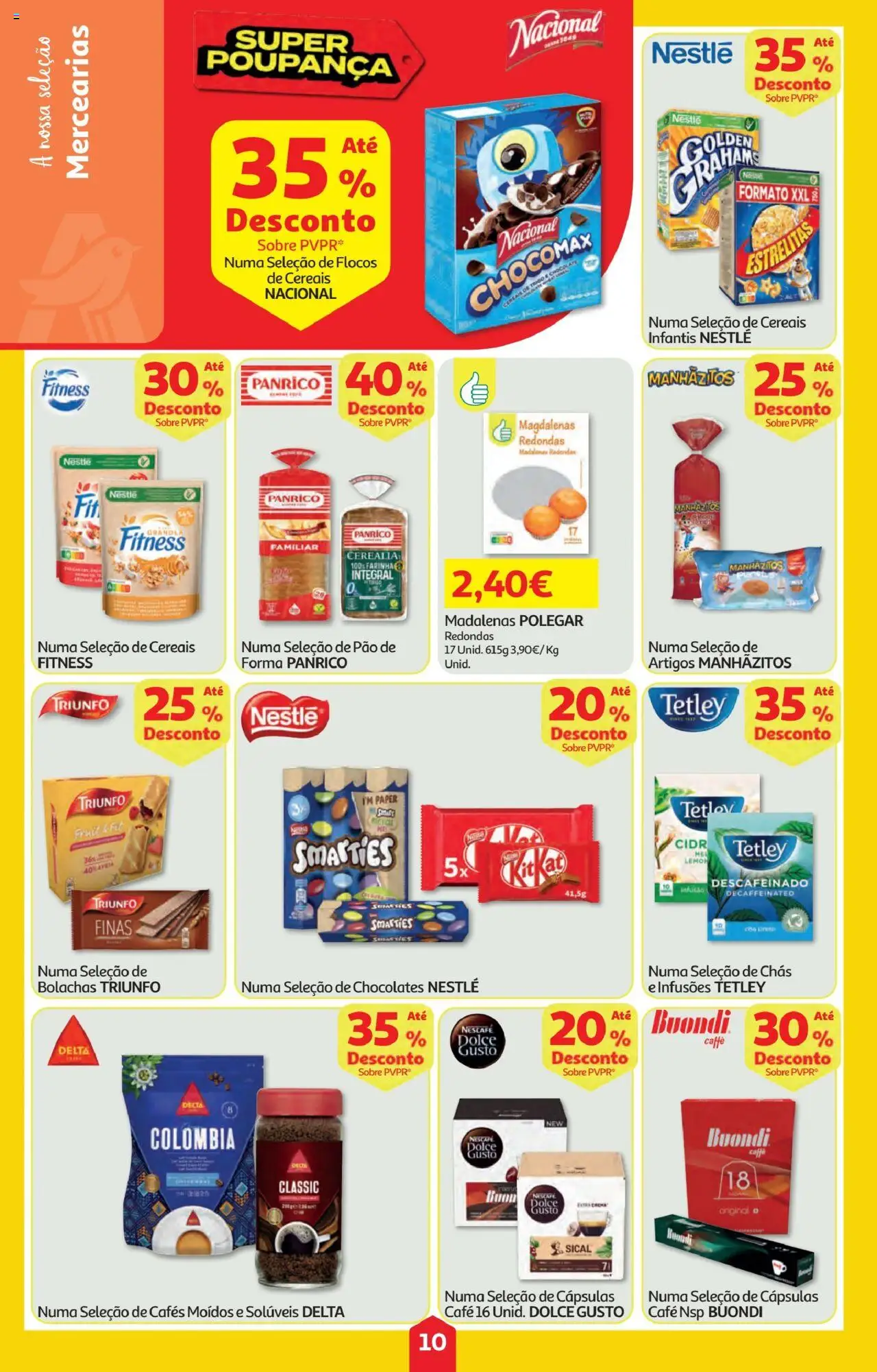 Minipreço folheto │ válido de 11.09.2025 | Página: 10 | Produtos: Chás, Nestlé, Café, Cereais