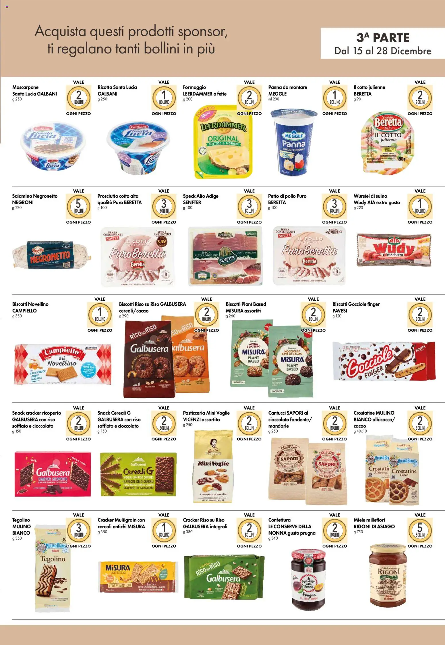 Volantino Famila del 15.12.2025 | Pagina: 3 | Prodotti: Petto di Pollo, Cioccolato, Mandorle, Cacao