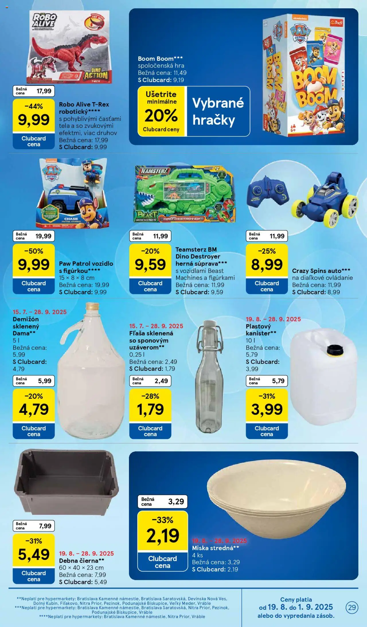 Tesco Hypermarket - leták │ platný od 27.08.2025 | Strana: 29 | Produkty: Hra, Hračky